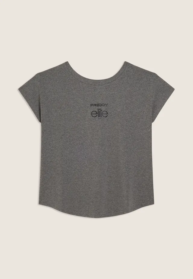 freddy-x-elite-t-shirt-m-lange-bi-fronte-femme-manches-ailette image 1