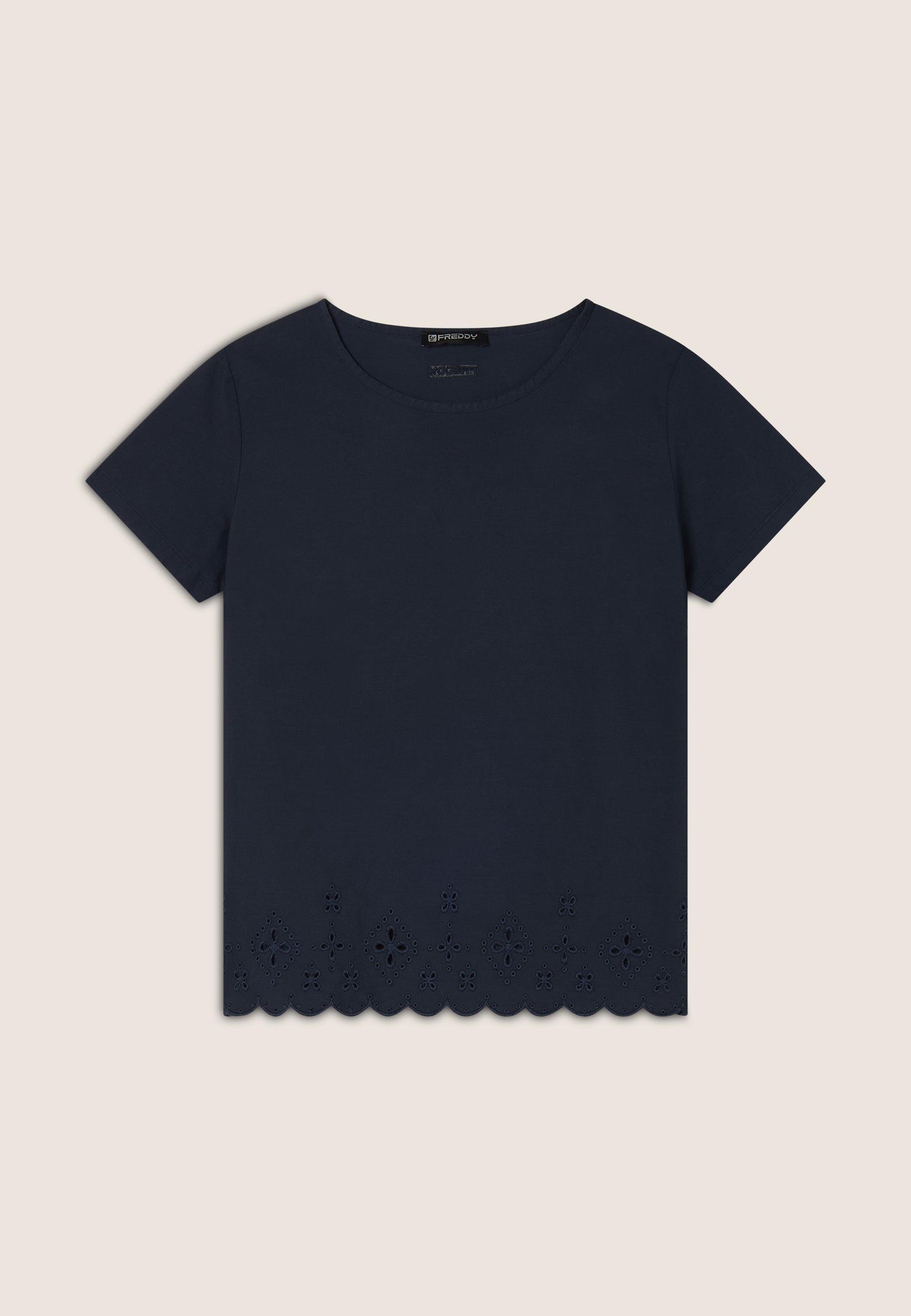 freddy-t-shirt-regular-coton-broderie-sangallo image 5
