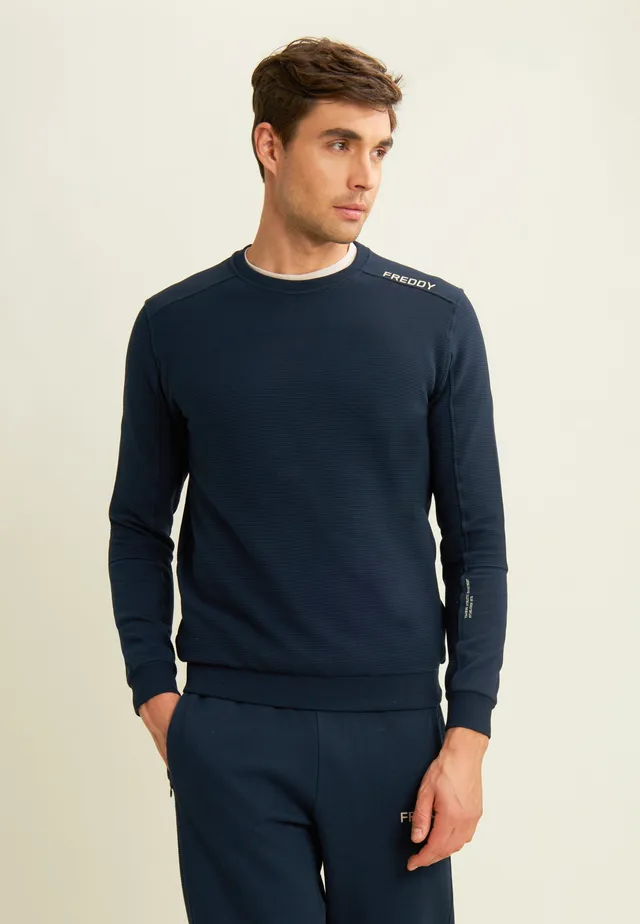freddy-sweat-homme-col-rond-c-tel-logo-paule image 1