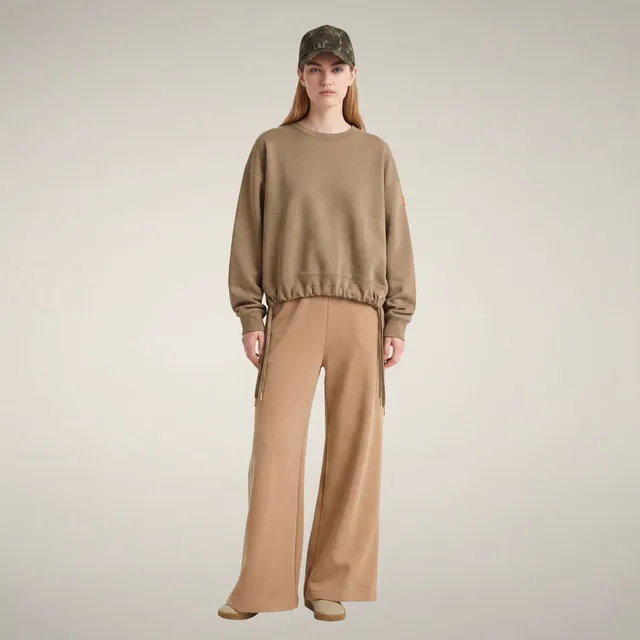 save-the-duck-akemi-sweat-col-rond-femme-beige-biscuit image 1