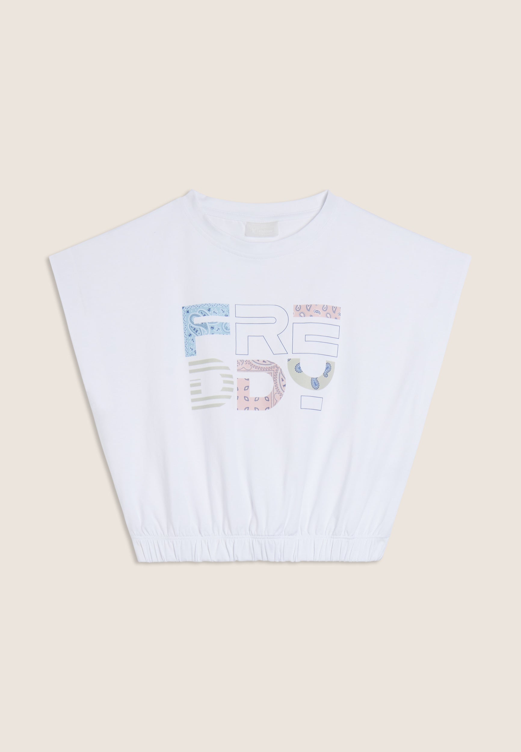 freddy-t-shirt-cropped-fille-sans-manches-logo image 8