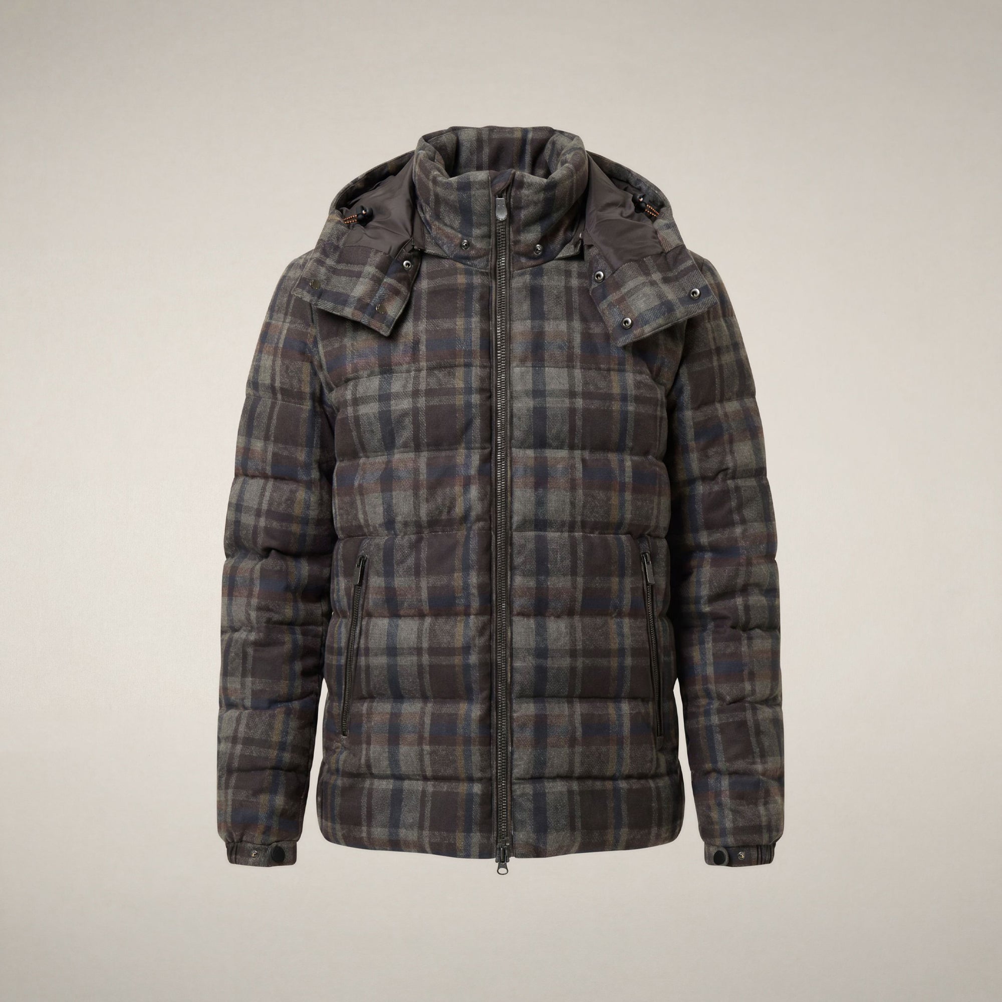 save-the-duck-gibson-doudoune-homme-carreaux-marron image 3
