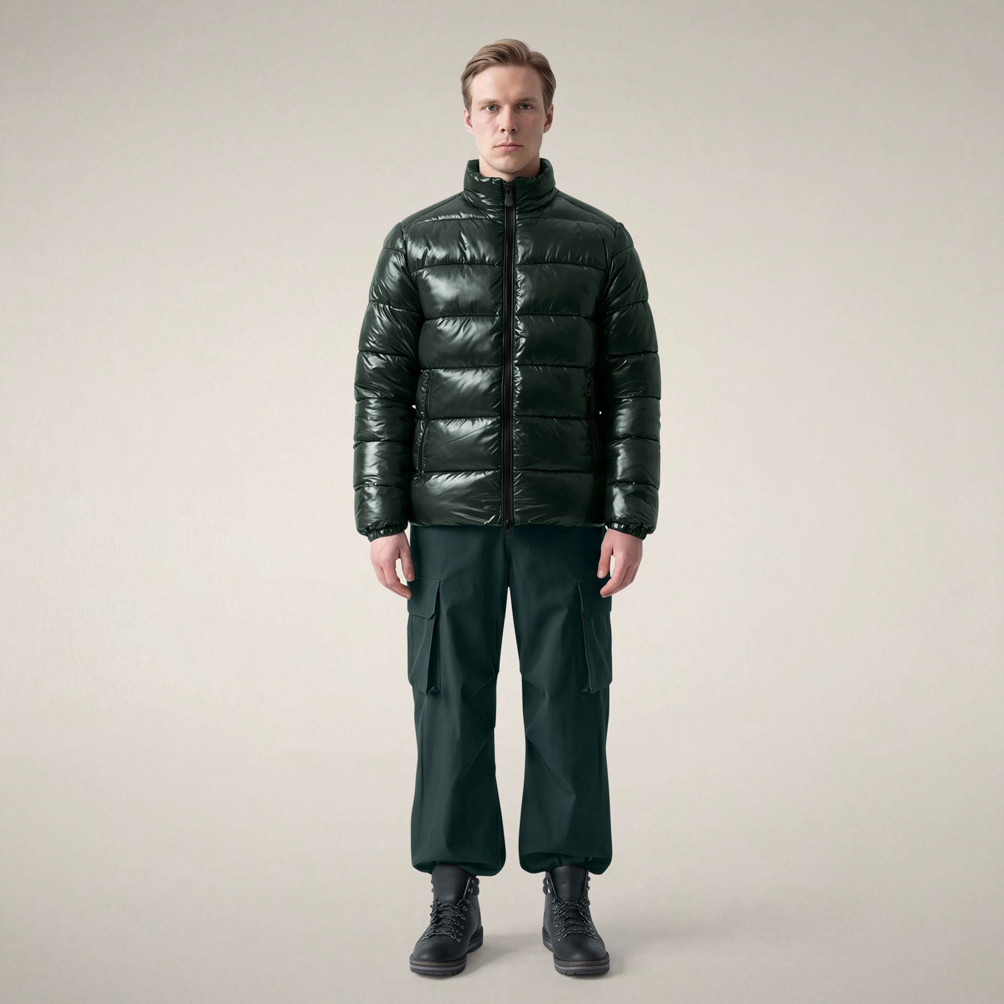 save-the-duck-jobim-doudoune-homme-vert-nori-matelass-e image 1