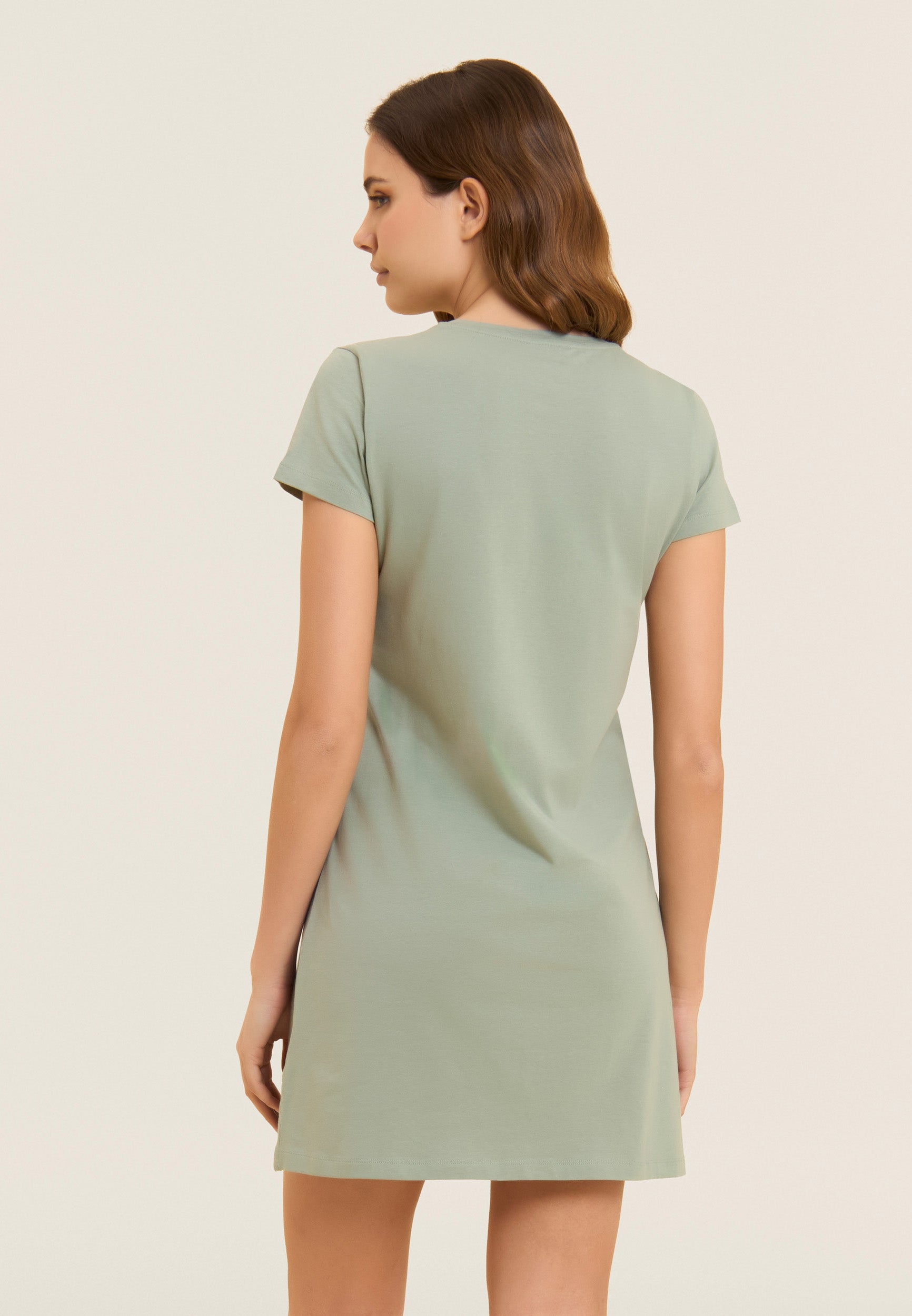 freddy-robe-regular-mi-longue-jersey-coton-logo-perles image 3
