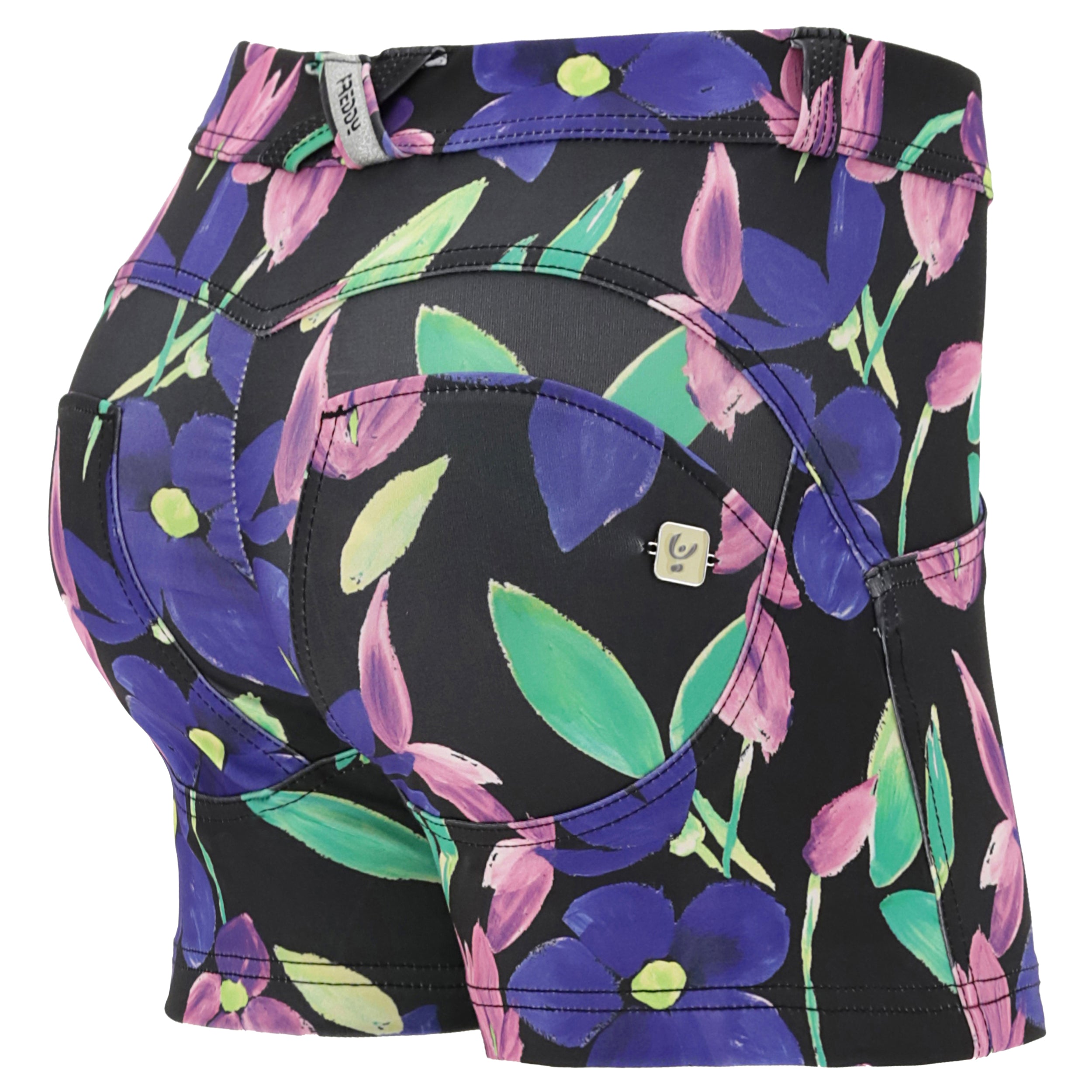 freddy-short-push-up-wr-up-floral-short-technique-taille-regular-noir-fleuri image 5