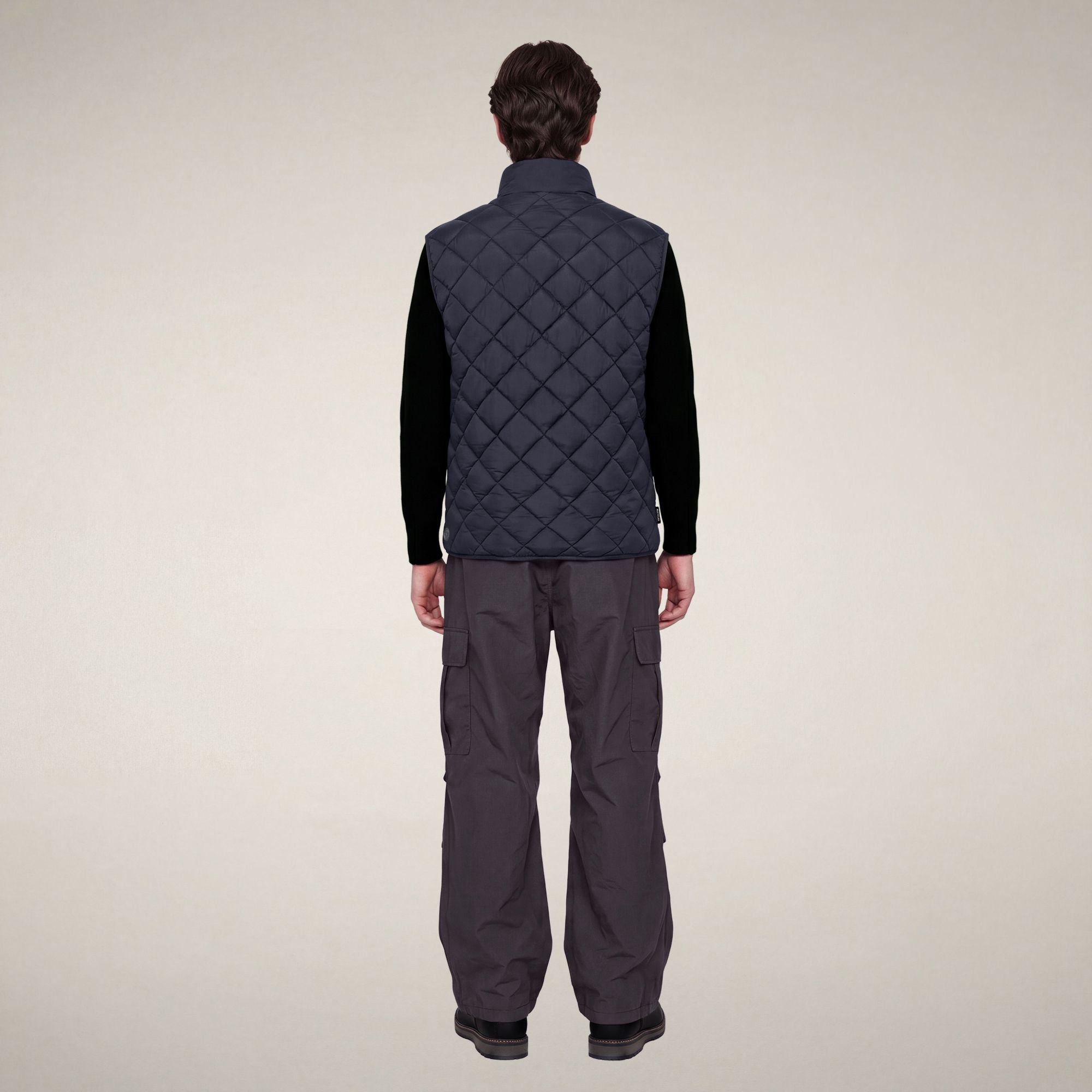 save-the-duck-fabrice-gilet-matelasse-homme-bleu-noir image 2