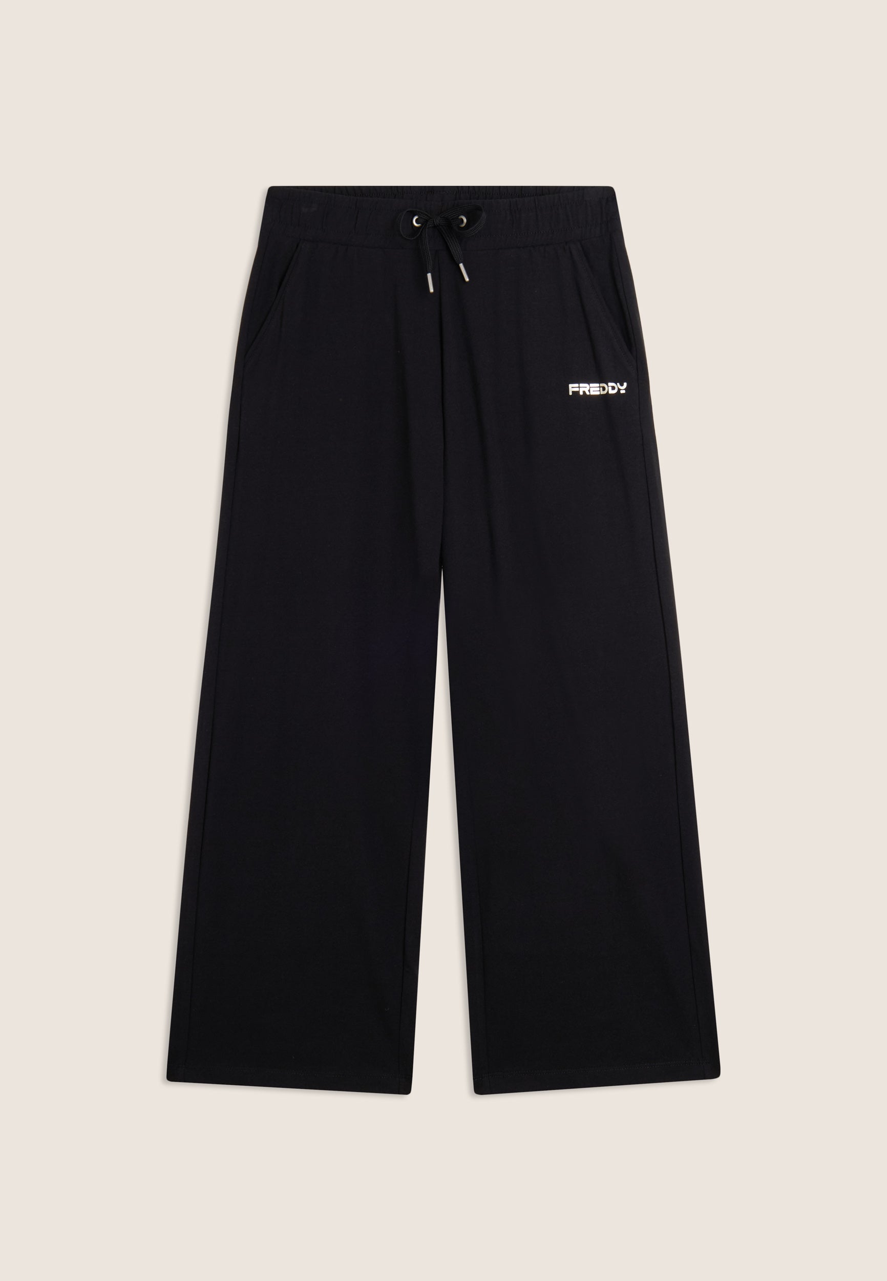 freddy-pantalon-cropped-comfort-fit-jambe-droite-heavy-jersey-coton-stretch image 1