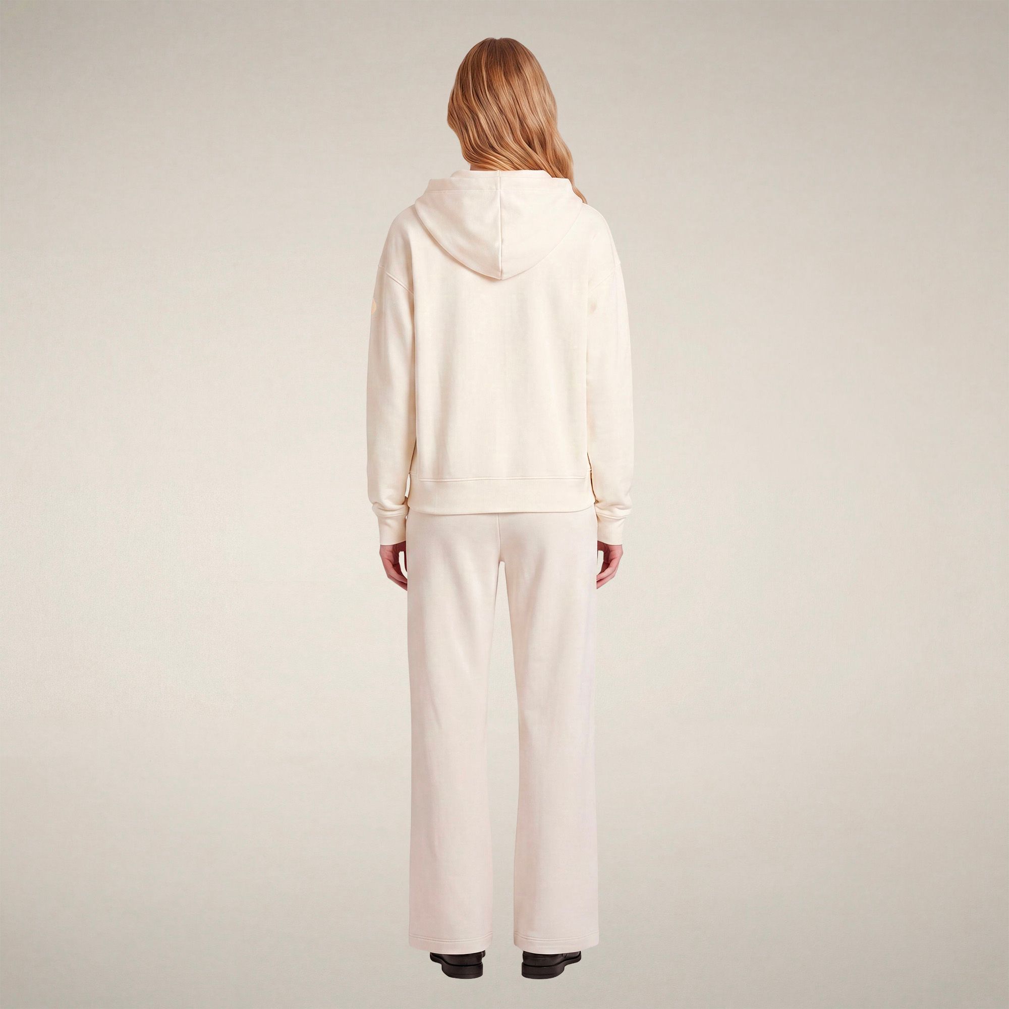 save-the-duck-kiku-sweat-femme-capuche-zipp-blanc-nuage image 2