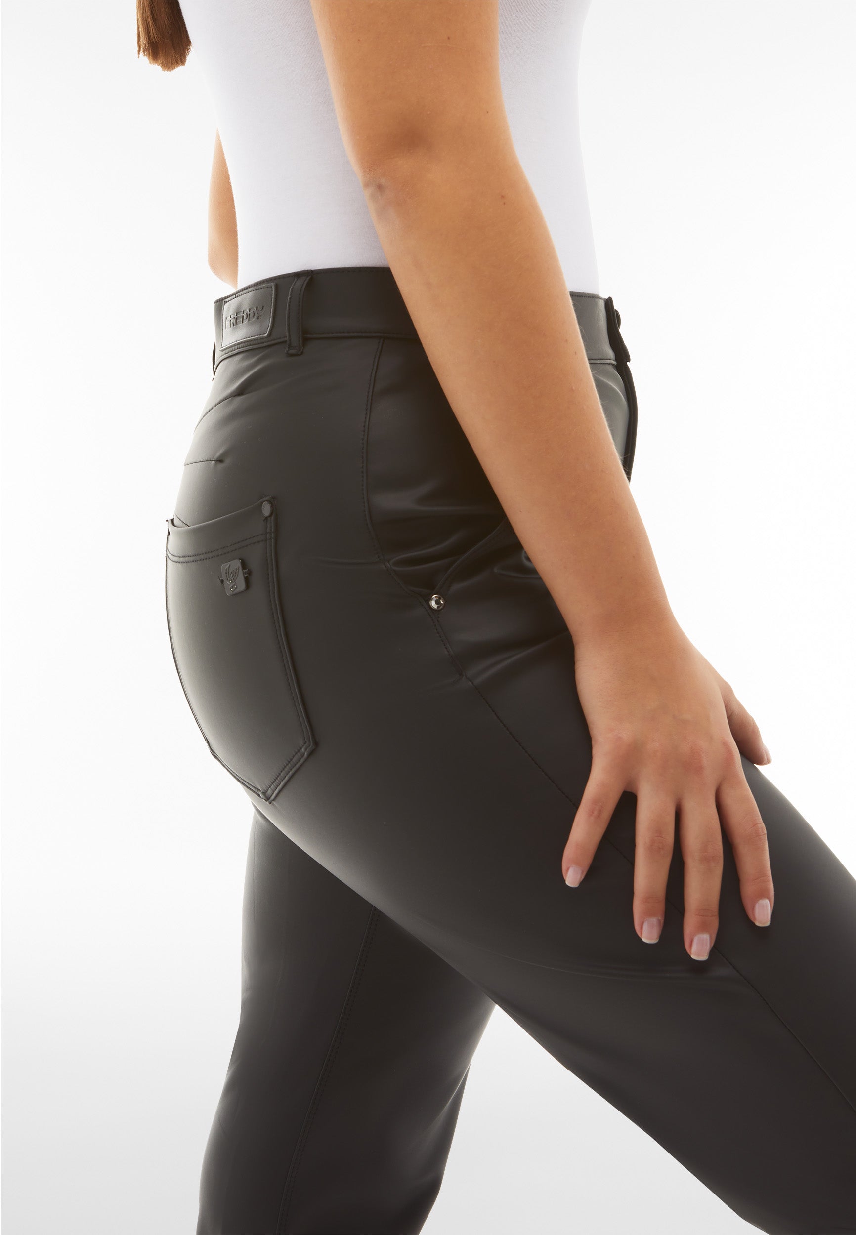 freddy-black-pantalon-coated-superskinny-taille-haute-effet-cuir image 4
