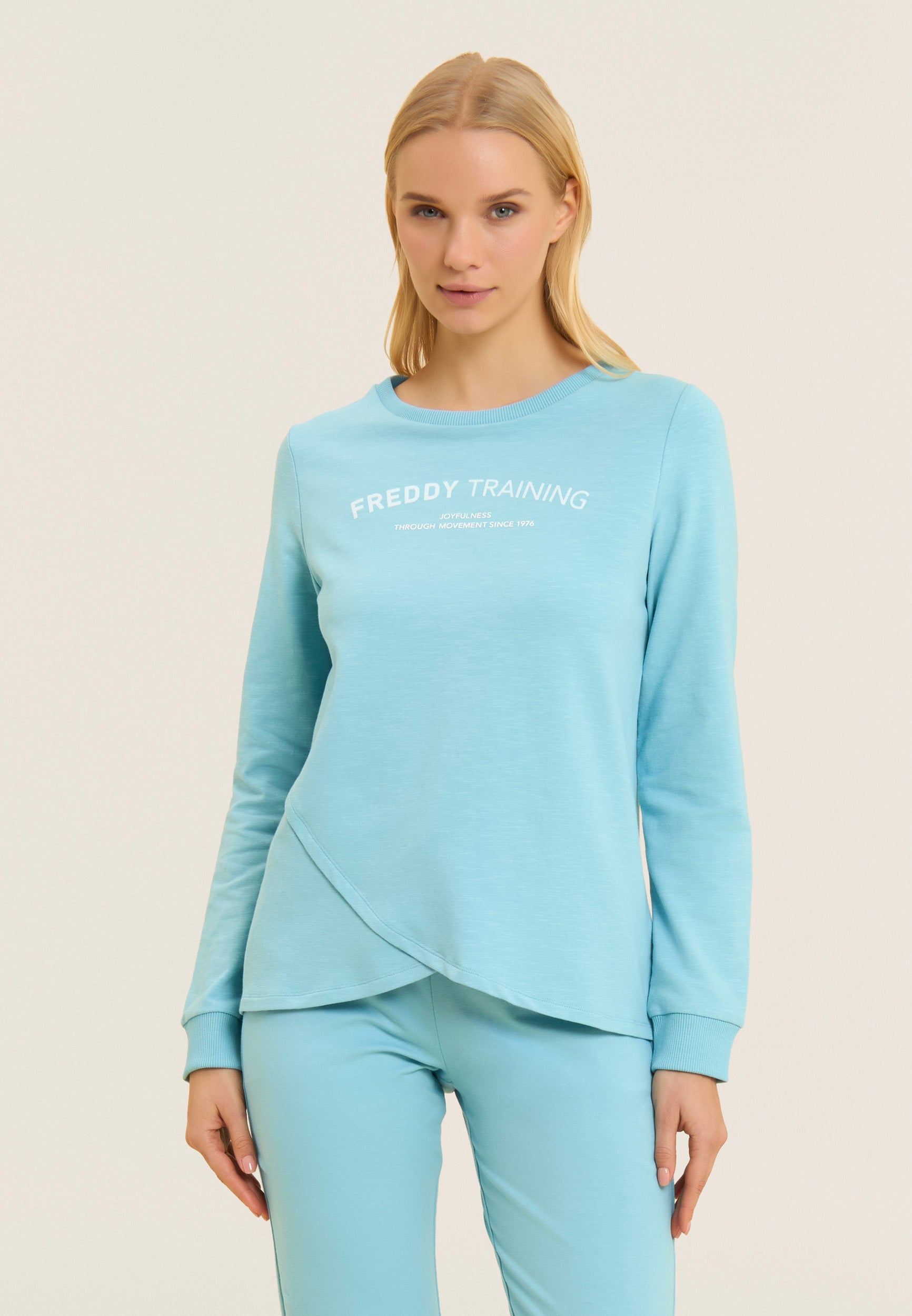 freddy-sweat-col-rond-effet-crois-french-terry-flamm-glitter image 1