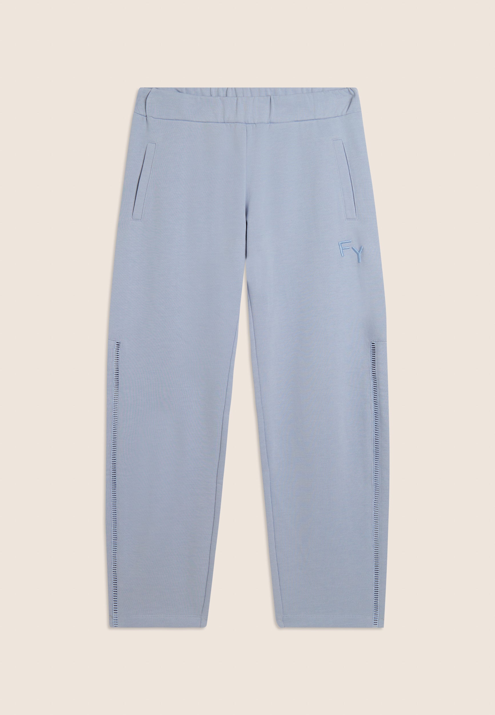 freddy-pantalon-sport-droit-homme-french-terry-broderie-ajour-e image 8