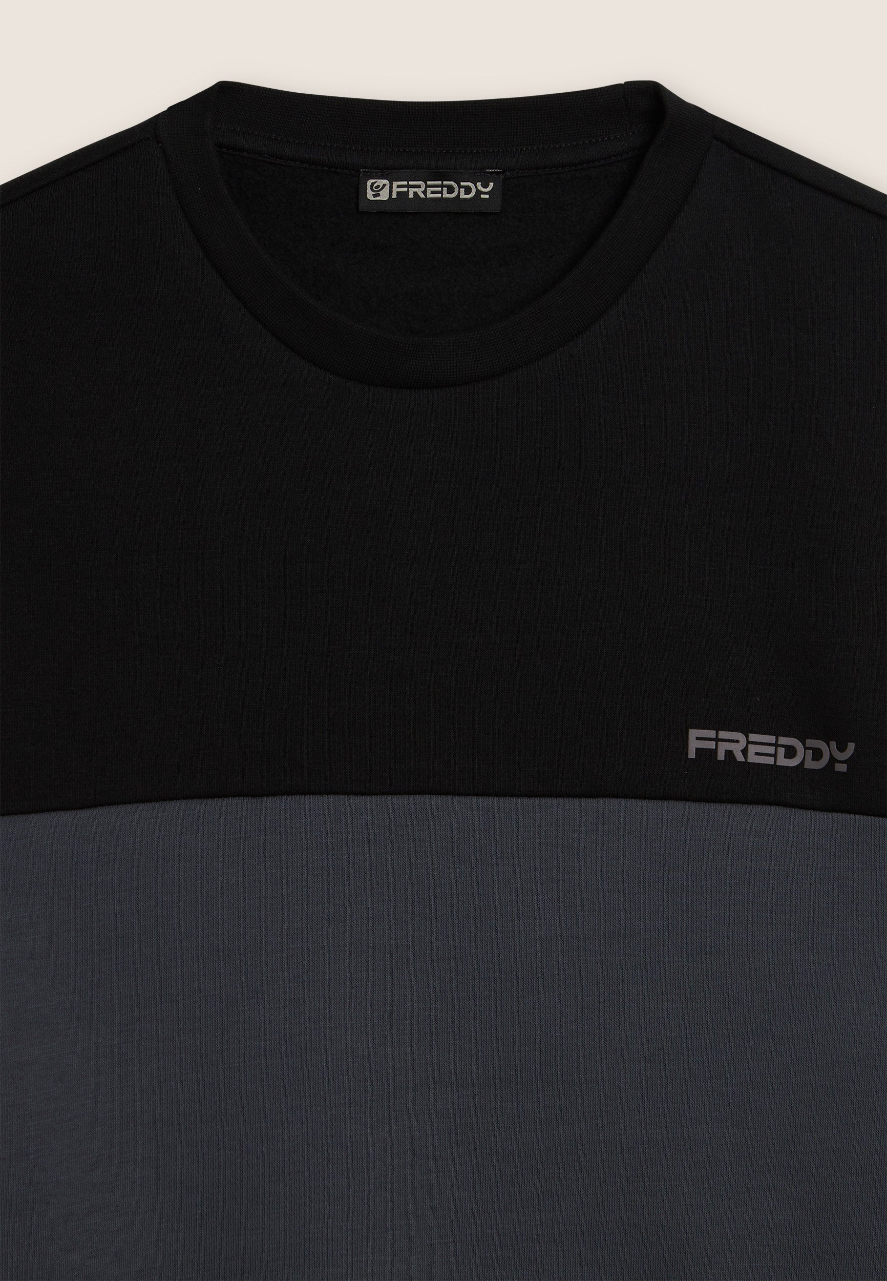 freddy-sweat-col-rond-colour-block-paules-contrast-es-homme image 3