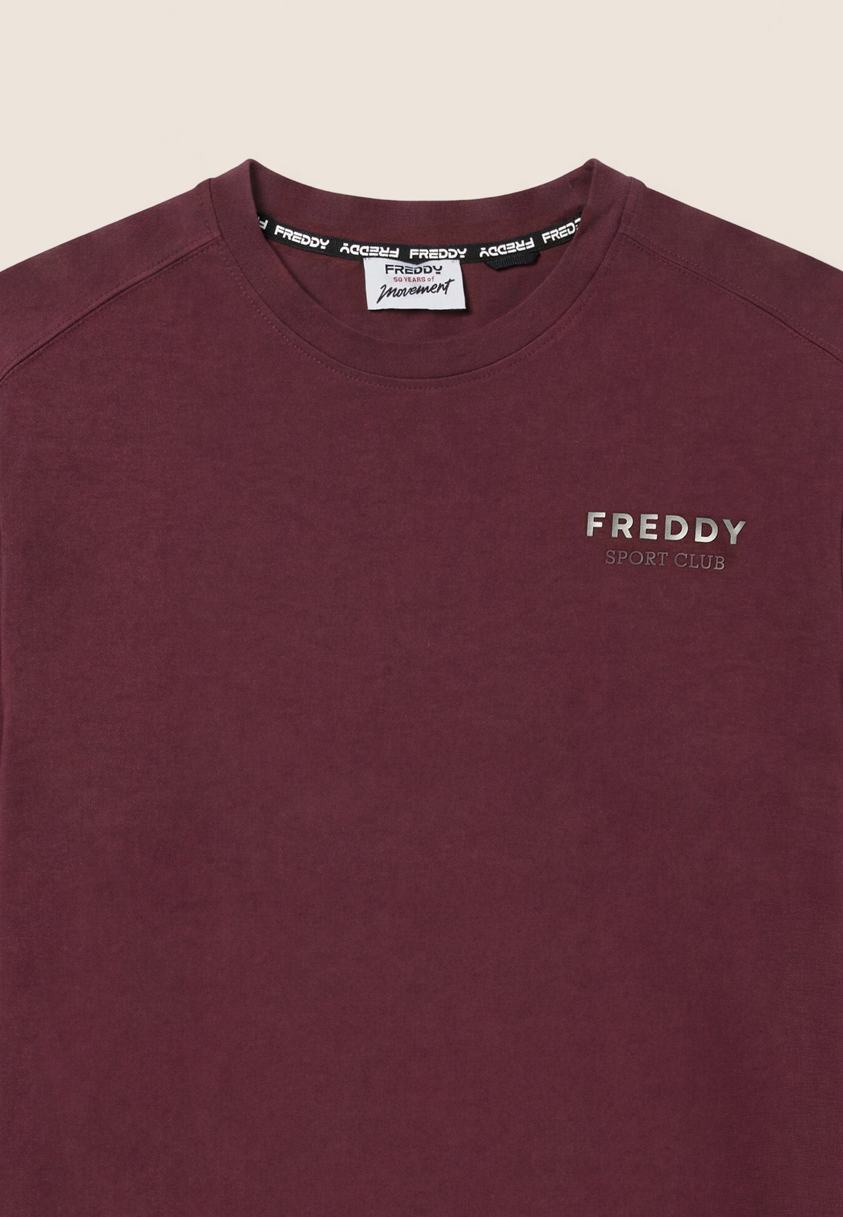 freddy-t-shirt-manches-longues-homme-regular-coton-sport-club image 7