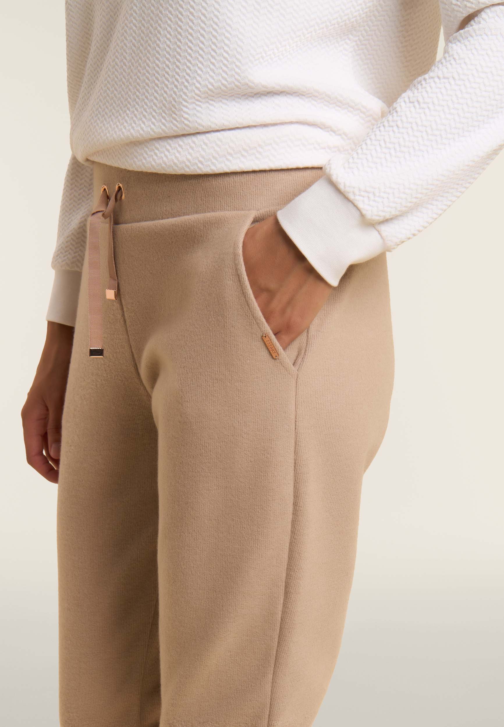 freddy-pantalon-femme-effet-tricot-avec-poignets image 4