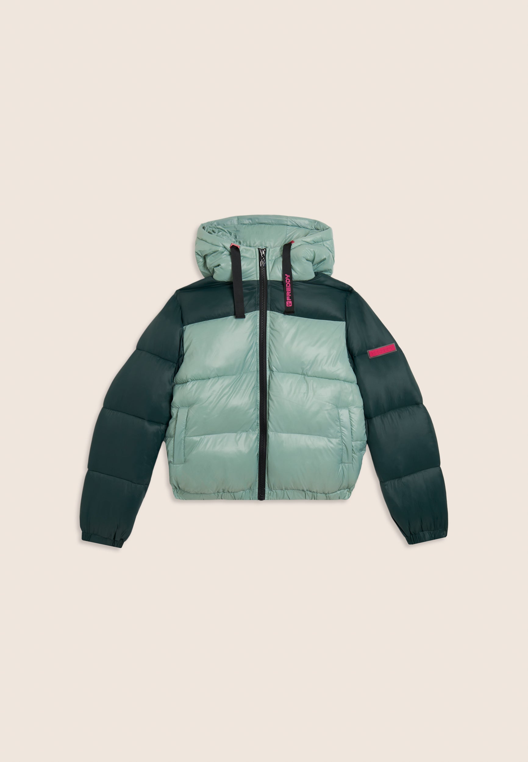 freddy-doudoune-hiver-enfant-color-block-cropped-capuche image 1