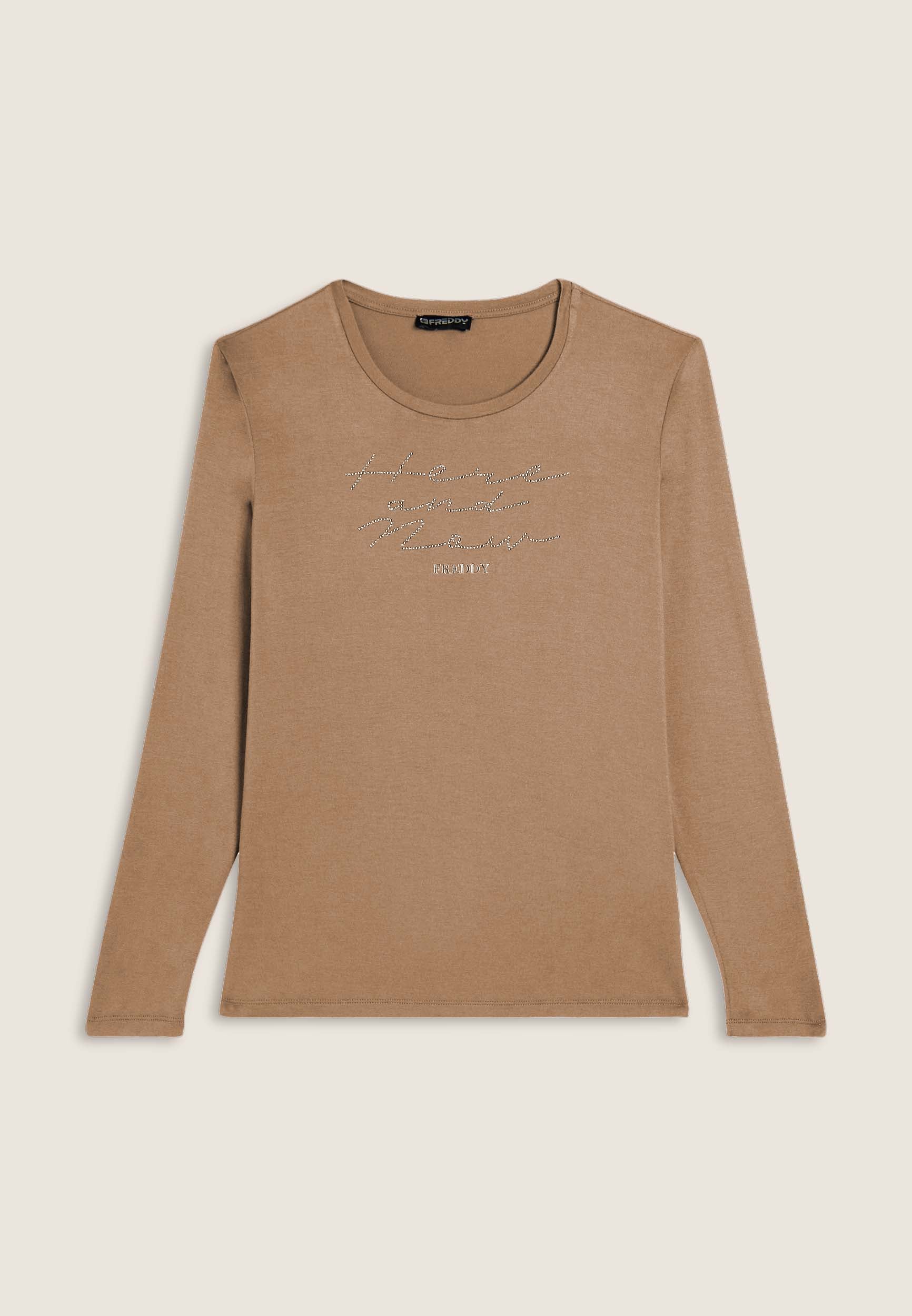freddy-here-and-now-t-shirt-femme-manches-longues-strass image 8