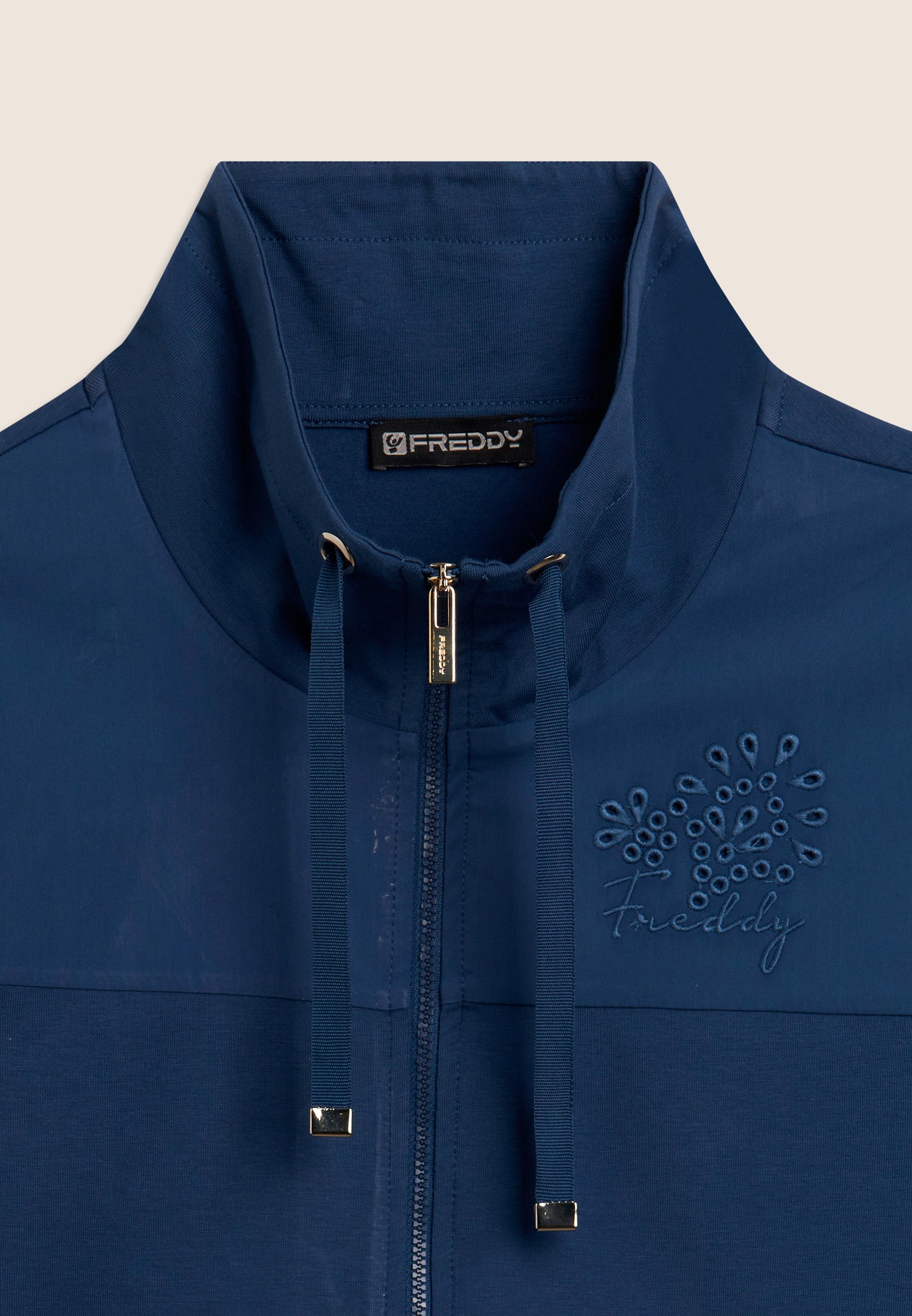 freddy-sweat-zip-col-haut-broderie-florale image 8