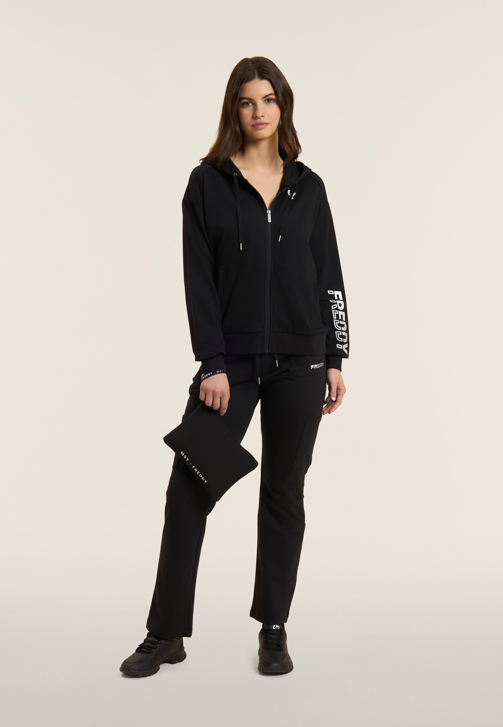freddy-sweat-zipp-capuche-logo-perl-femme image 2