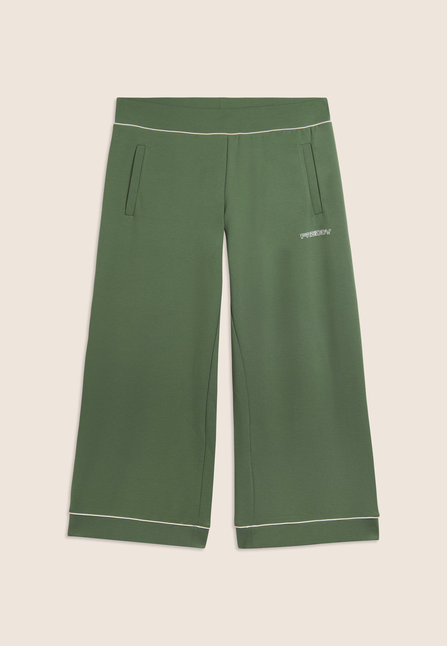 freddy-pantalon-sport-femme-wide-leg-cropped-poches image 5