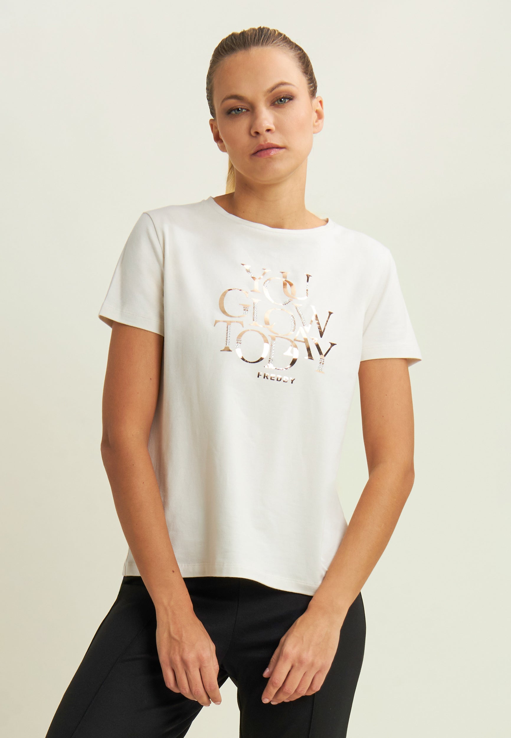 freddy-t-shirt-you-glow-today-strass-dor-s image 1