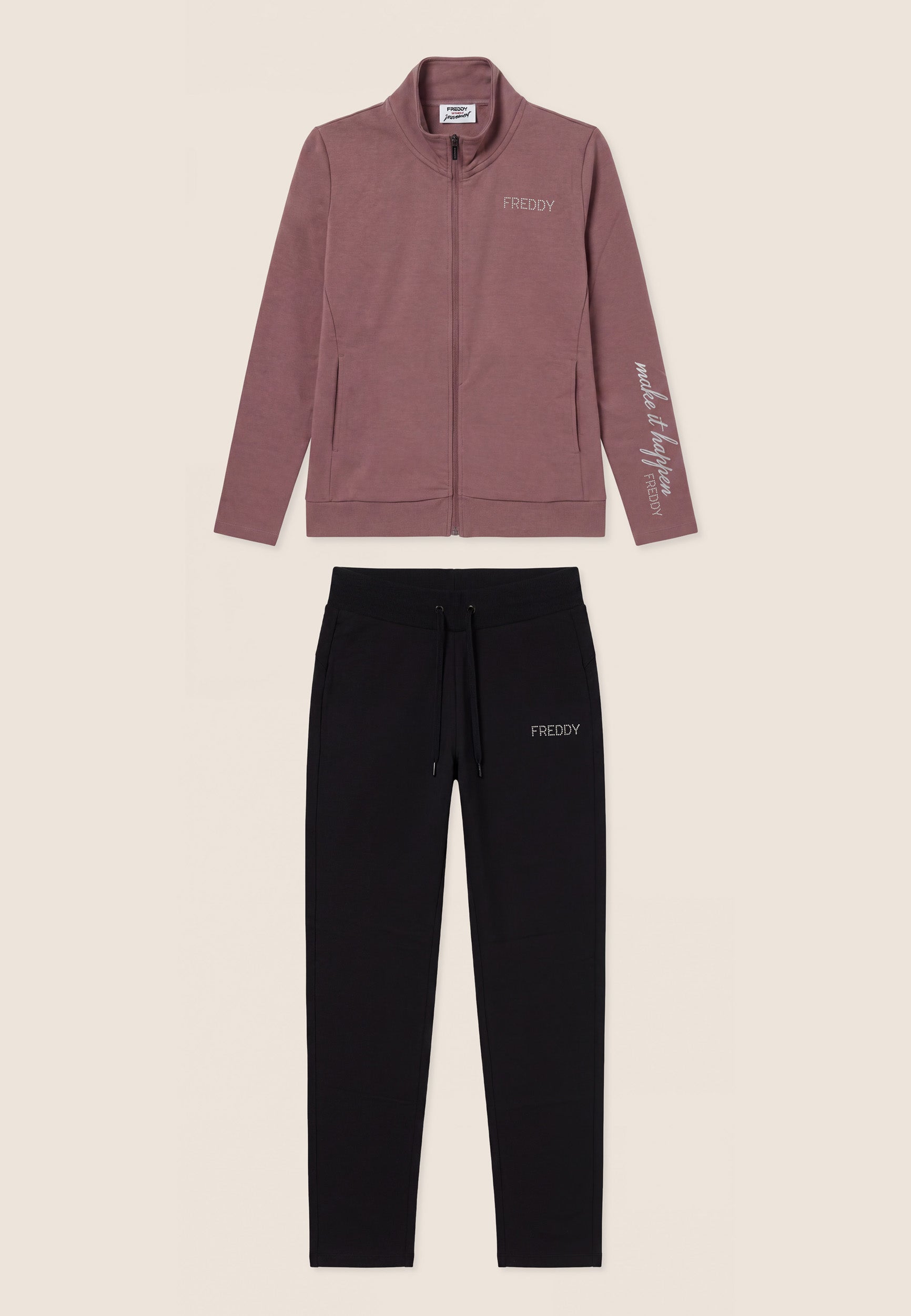 freddy-surv-tement-femme-zip-col-haut-molleton-gratt image 5