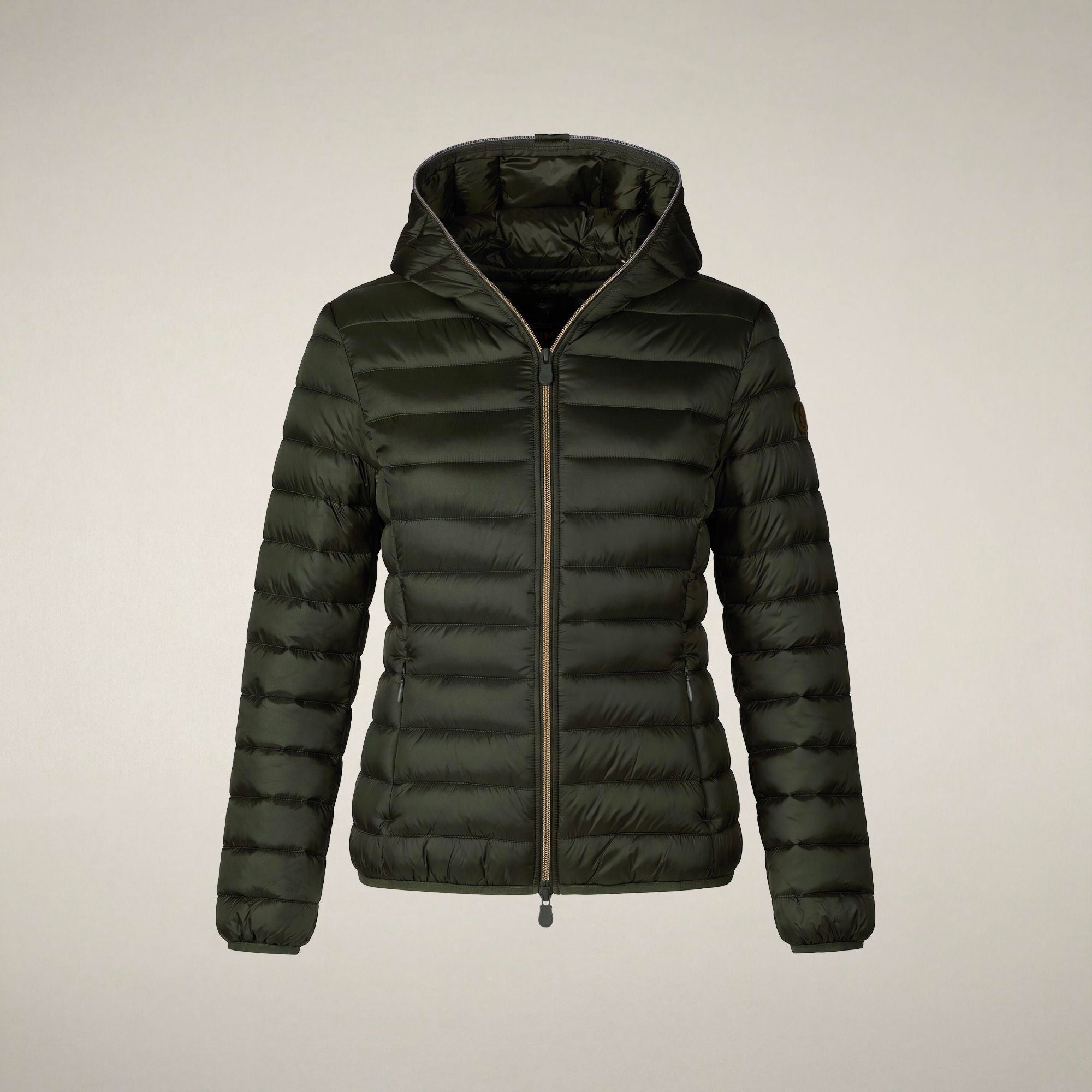 save-the-duck-alexis-doudoune-femme-capuche-vert-bosco image 3