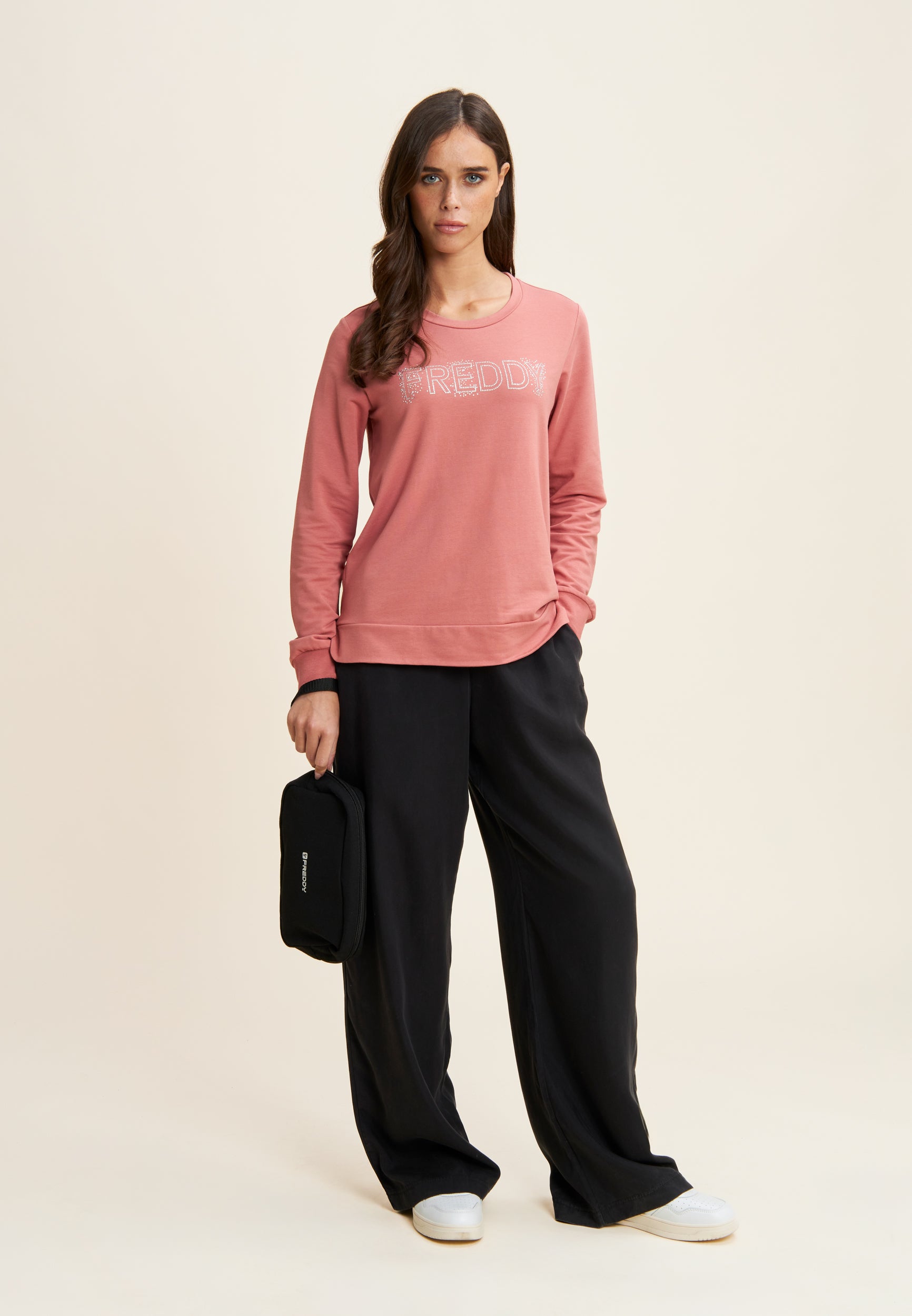 freddy-sweat-col-rond-logo-strass-french-terry-modal image 2