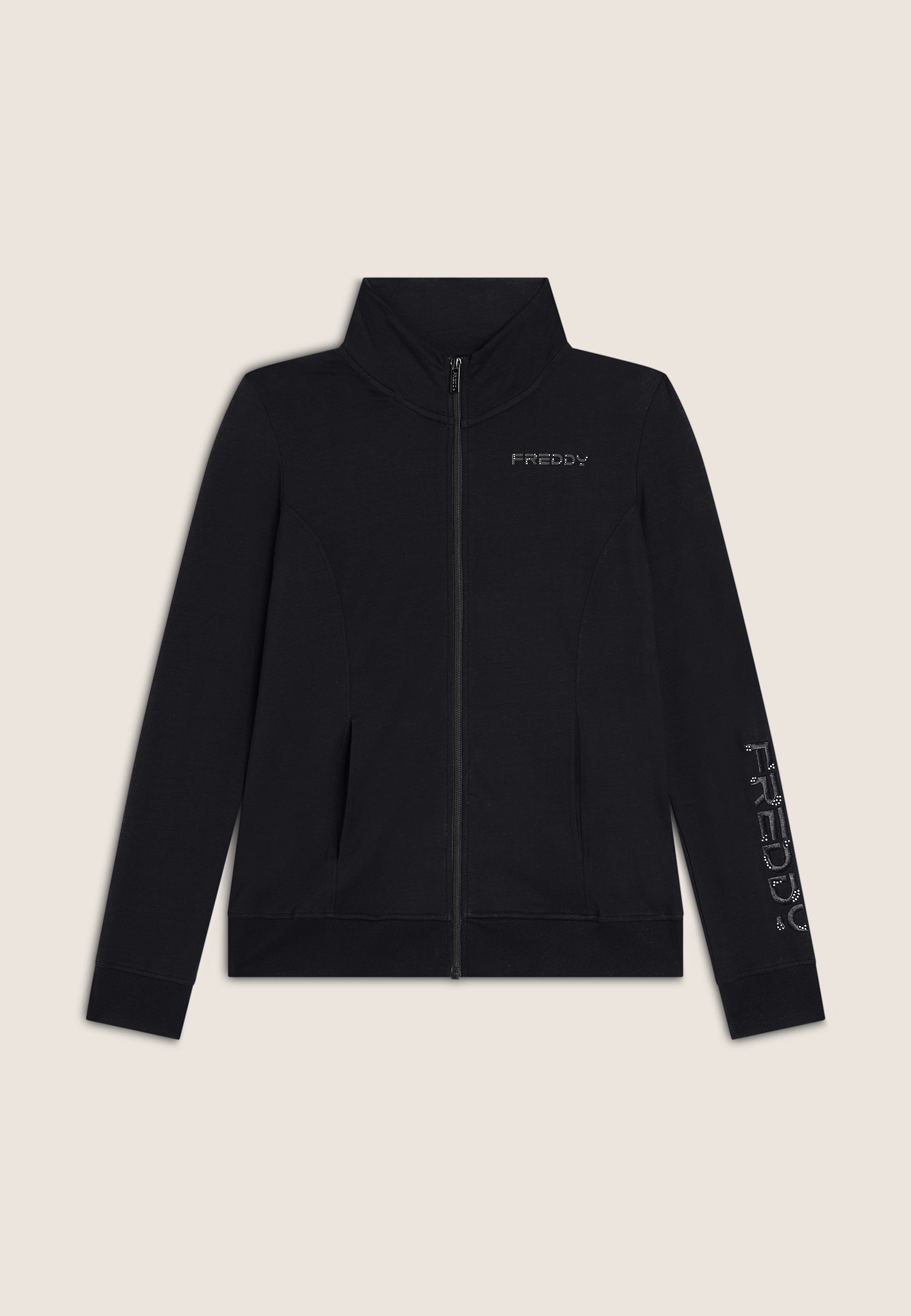 freddy-sweat-femme-zip-col-haut-regular-fit-logo-brod image 8