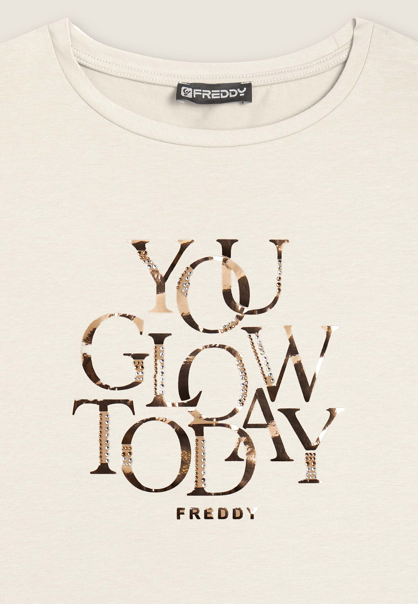 freddy-t-shirt-you-glow-today-strass-dor-s image 6