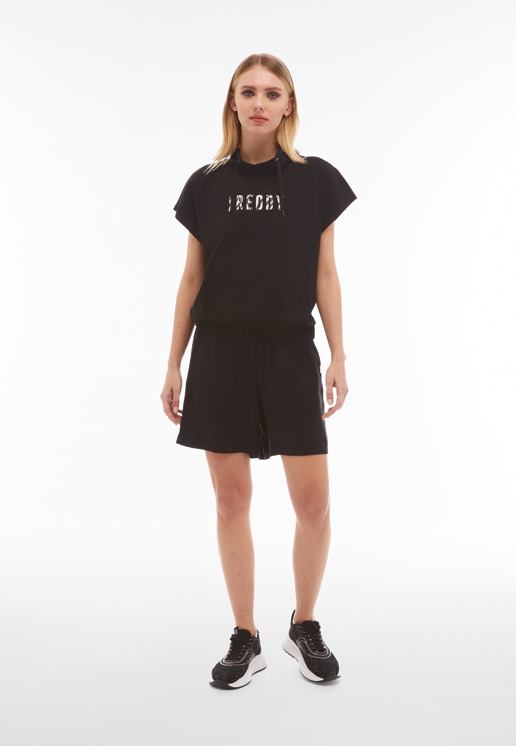 freddy-short-femme-lin-viscose-jambe-large image 2