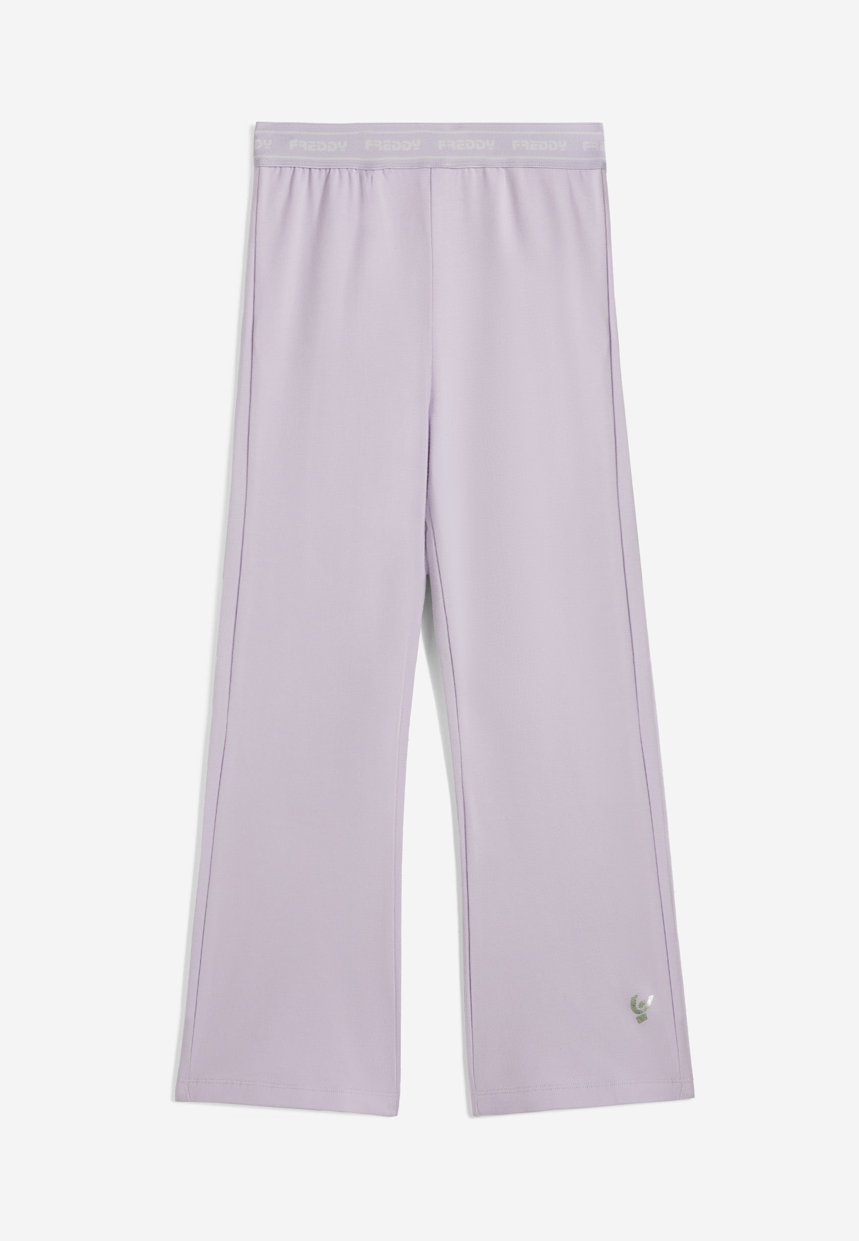 freddy-pantalon-flare-fille-molleton-stretch-taille-logot-e image 4