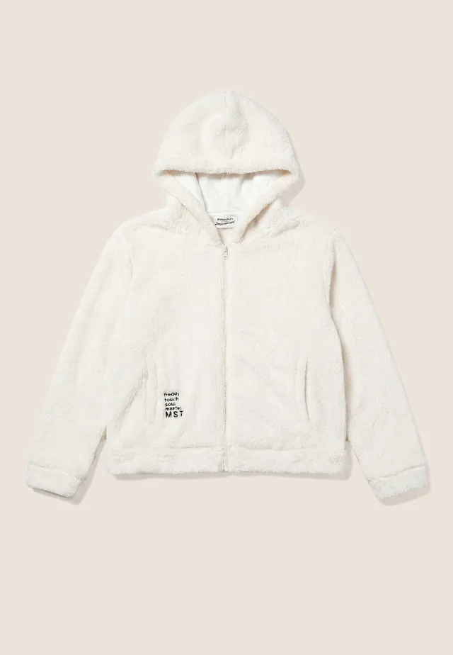 freddy-wr-up-sweat-femme-teddy-capuche-zip-cropped image 1