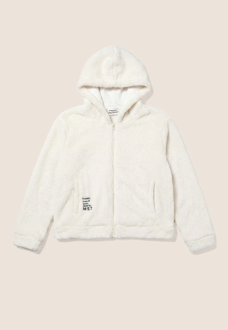 freddy-wr-up-sweat-femme-teddy-capuche-zip-cropped image 1