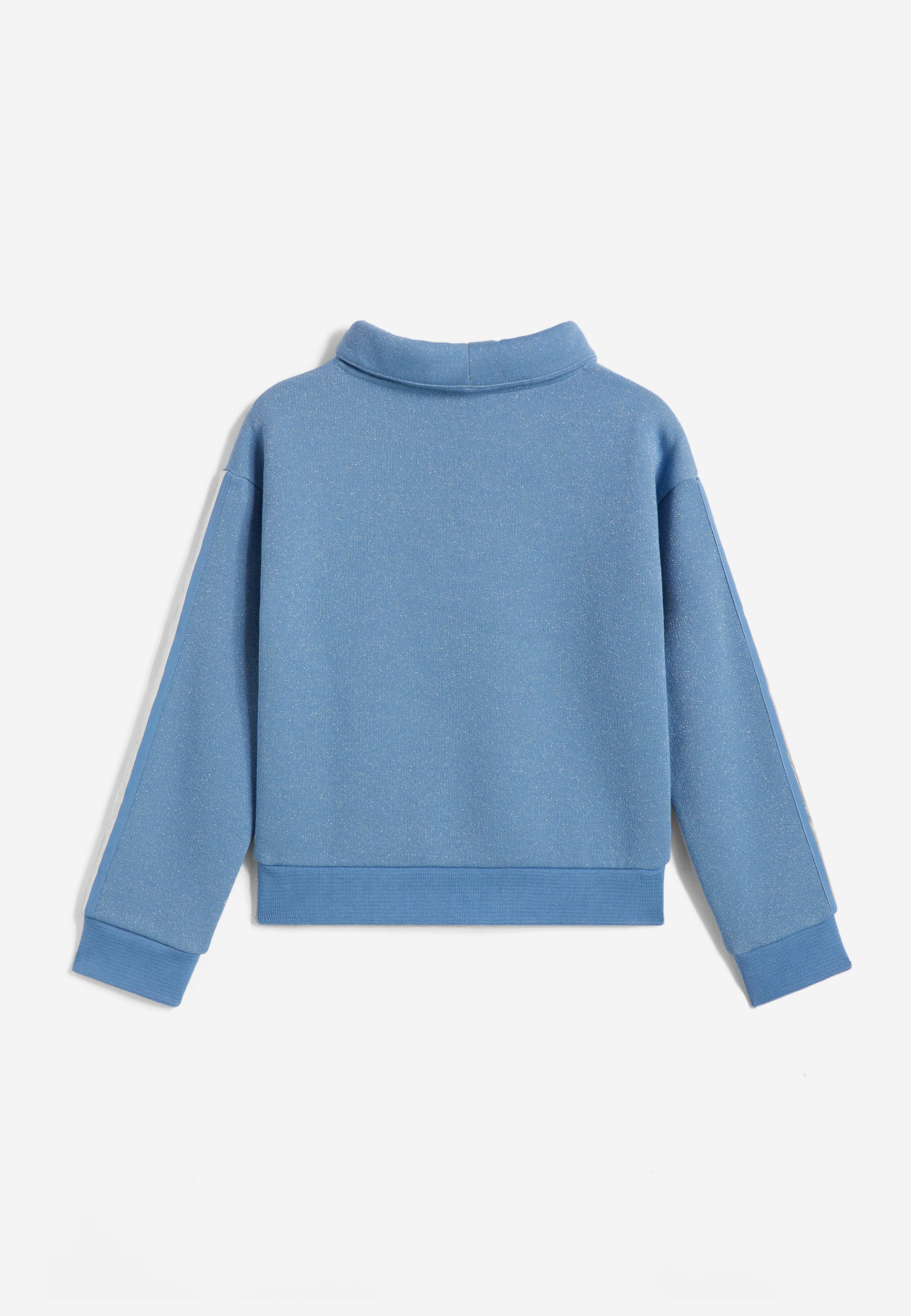 freddy-maglia-fille-col-haut-coton-lurex-effet-glitter image 2