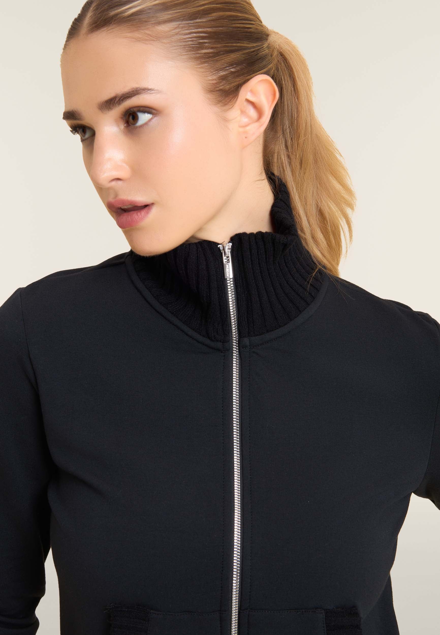 freddy-sweat-femme-slim-zipp-col-haut-tricot image 4