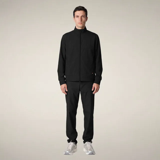 save-the-duck-tulio-sweat-zipp-homme-noir-technique image 1