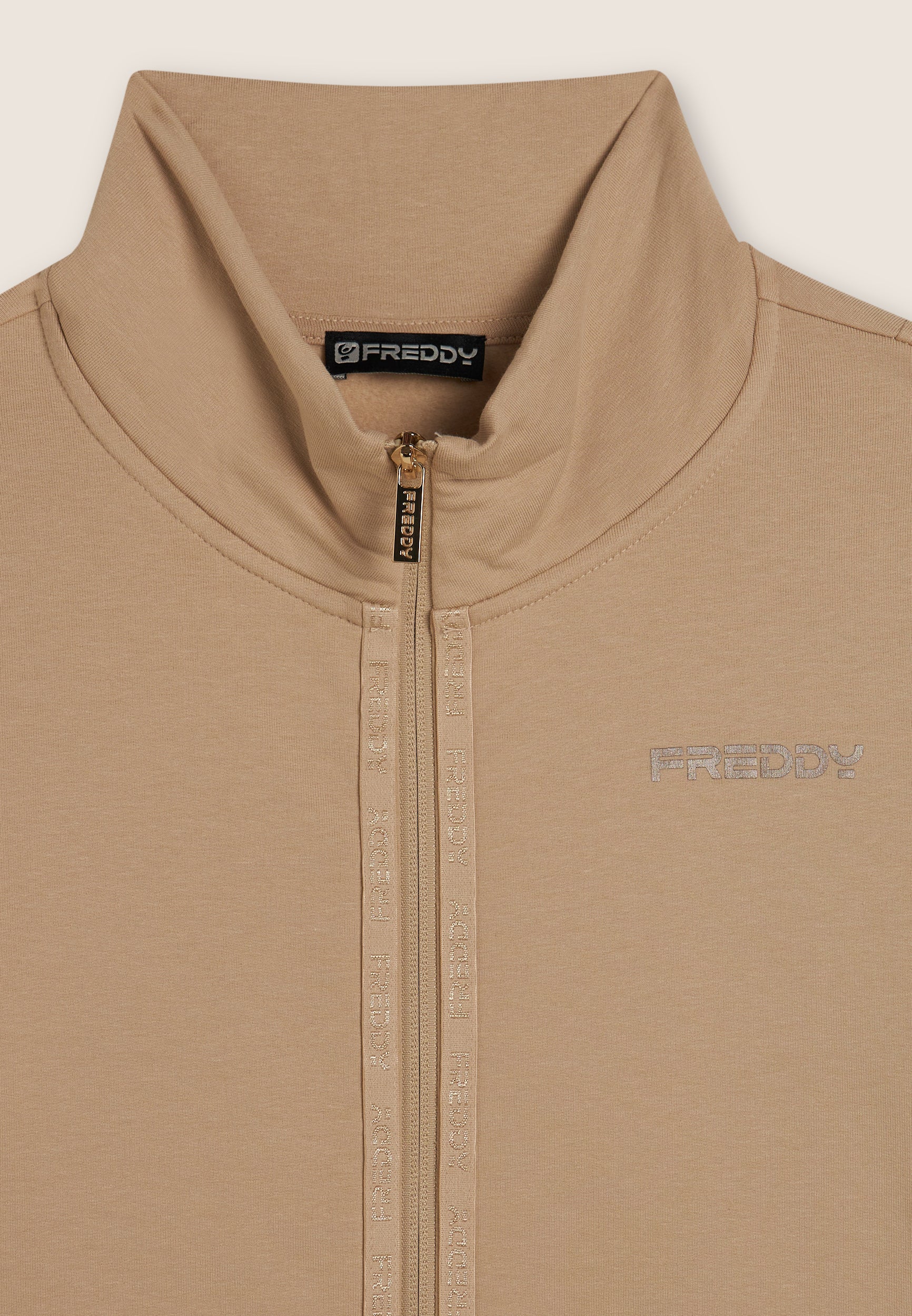 freddy-sweat-femme-full-zip-col-haut-logo-minimal image 7