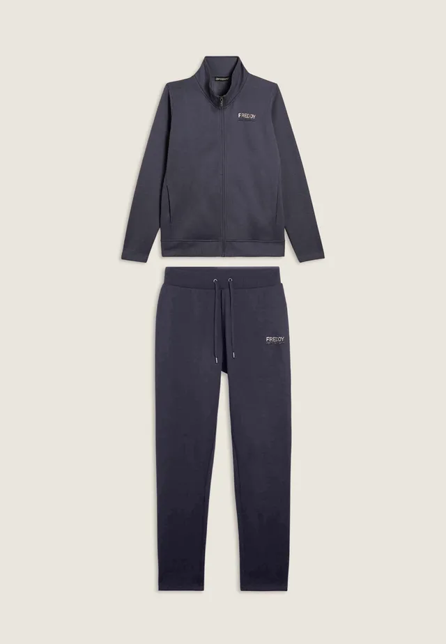 freddy-ensemble-tuta-regular-fit-col-haut-strass-full-zip image 1