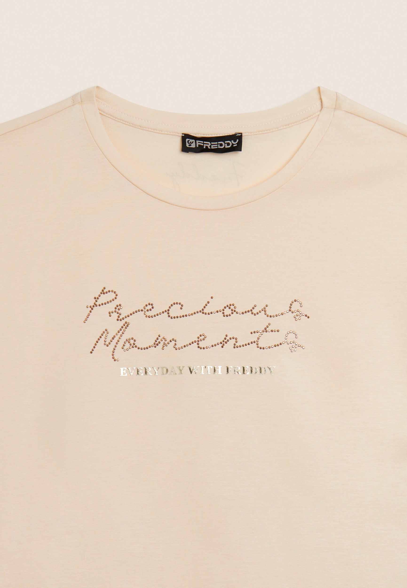 freddy-t-shirt-femme-regular-animalier-clous-or image 8