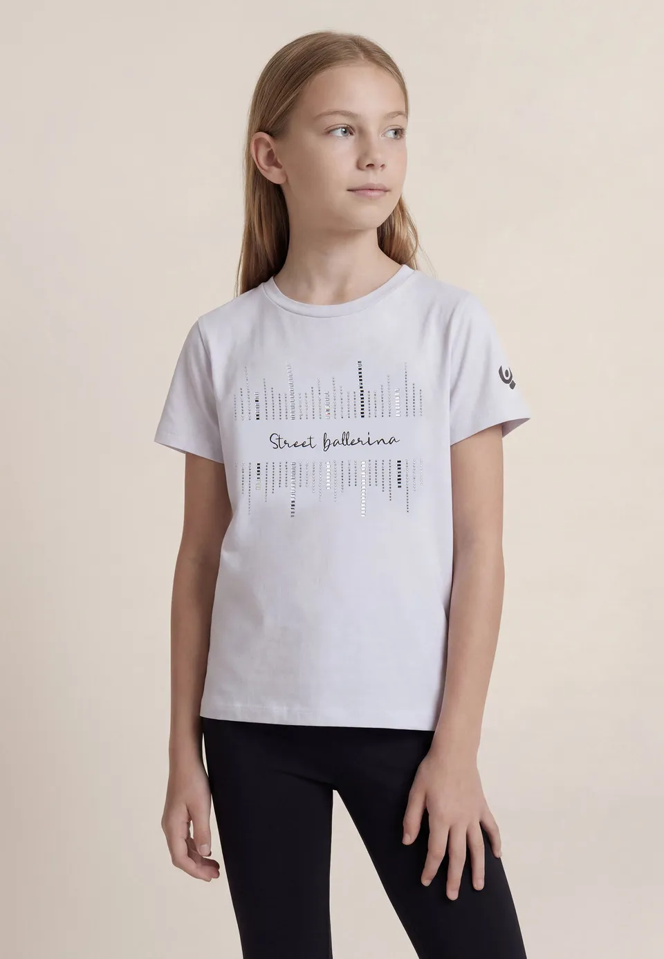 freddy-t-shirt-fille-street-ballerina-strass-jersey image 1