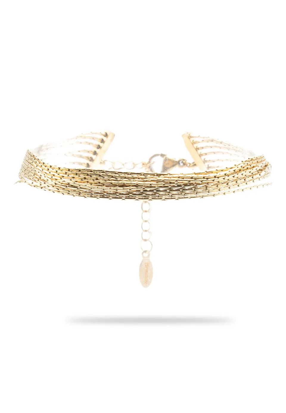 freddy-bracelet-multi-rangs-acier-dor-316l-maille-pi image 1