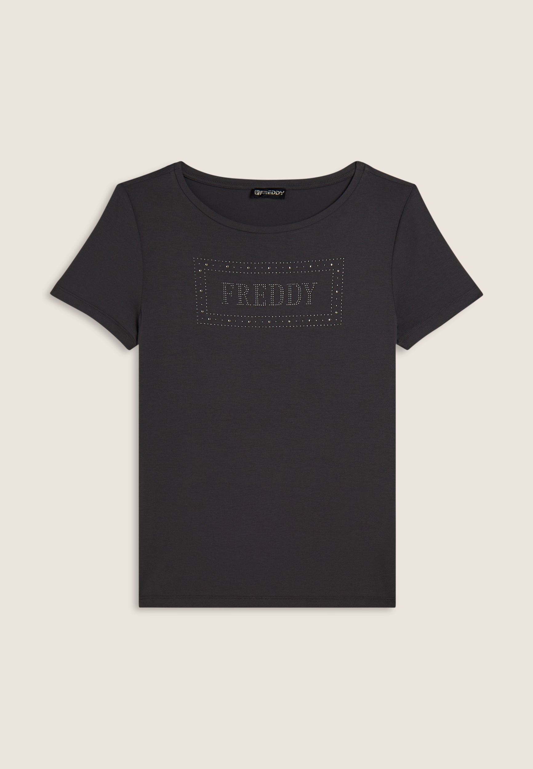 freddy-t-shirt-femme-logo-strass-et-glitter image 5