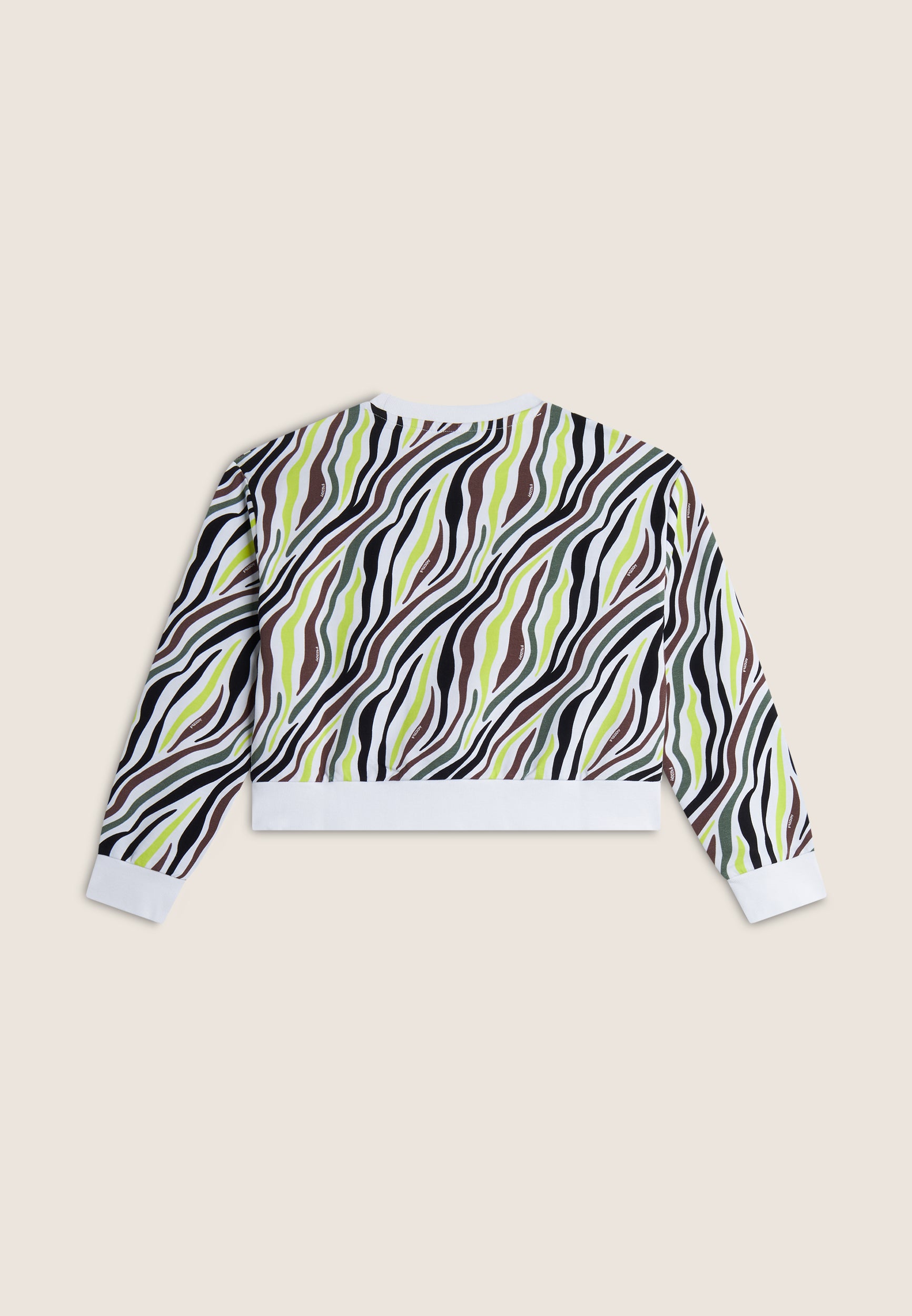 freddy-sweat-col-rond-court-fille-imprim-multicolore image 2