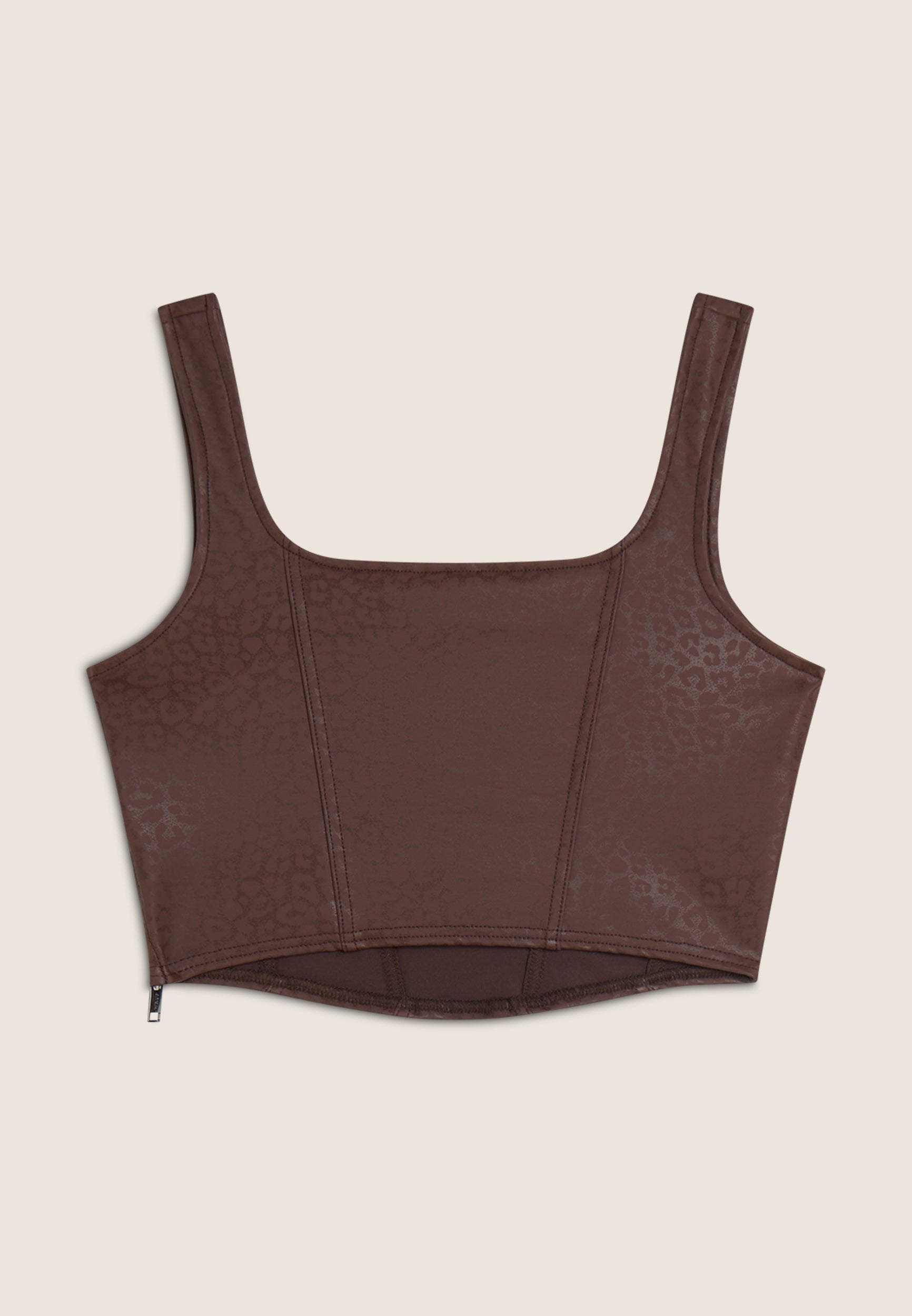 freddy-top-bustier-similpelle-l-opard-court-slim image 7