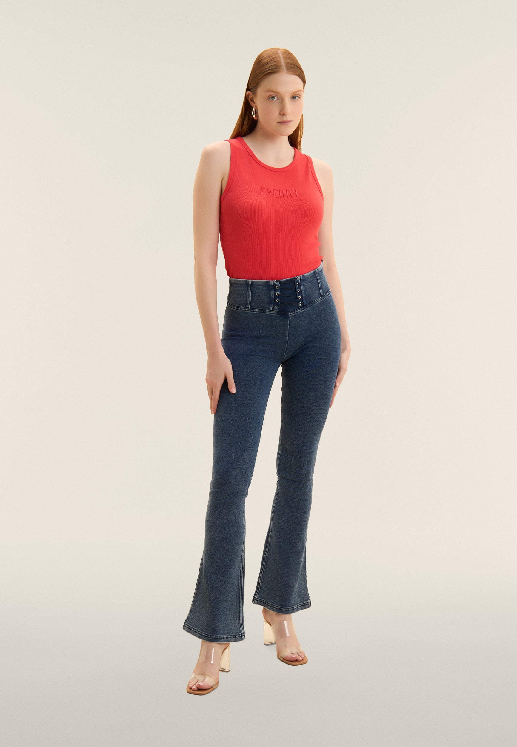 freddy-pantalon-wr-up-mini-flare-satin-rubans image 3