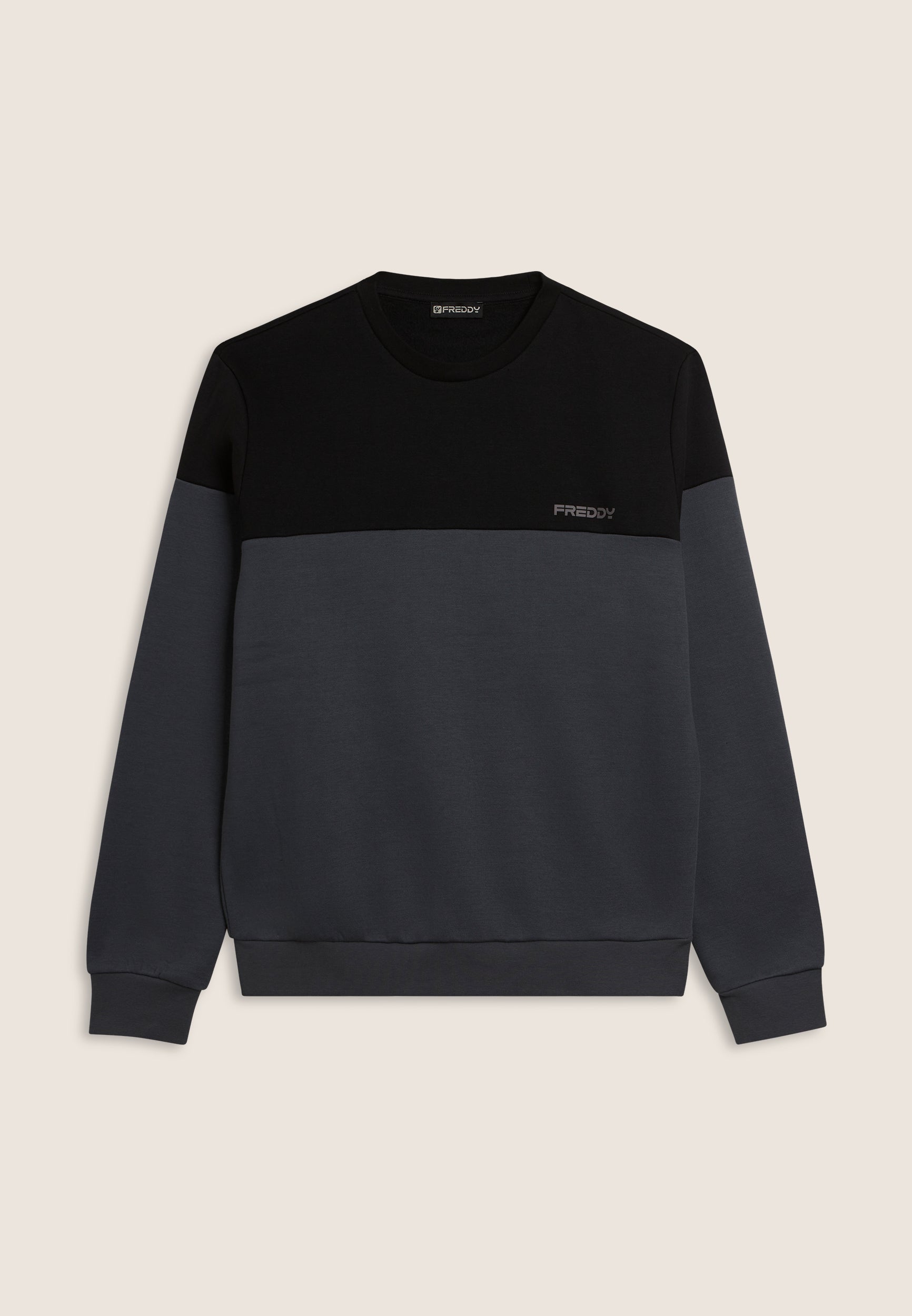 freddy-sweat-col-rond-colour-block-paules-contrast-es-homme image 1