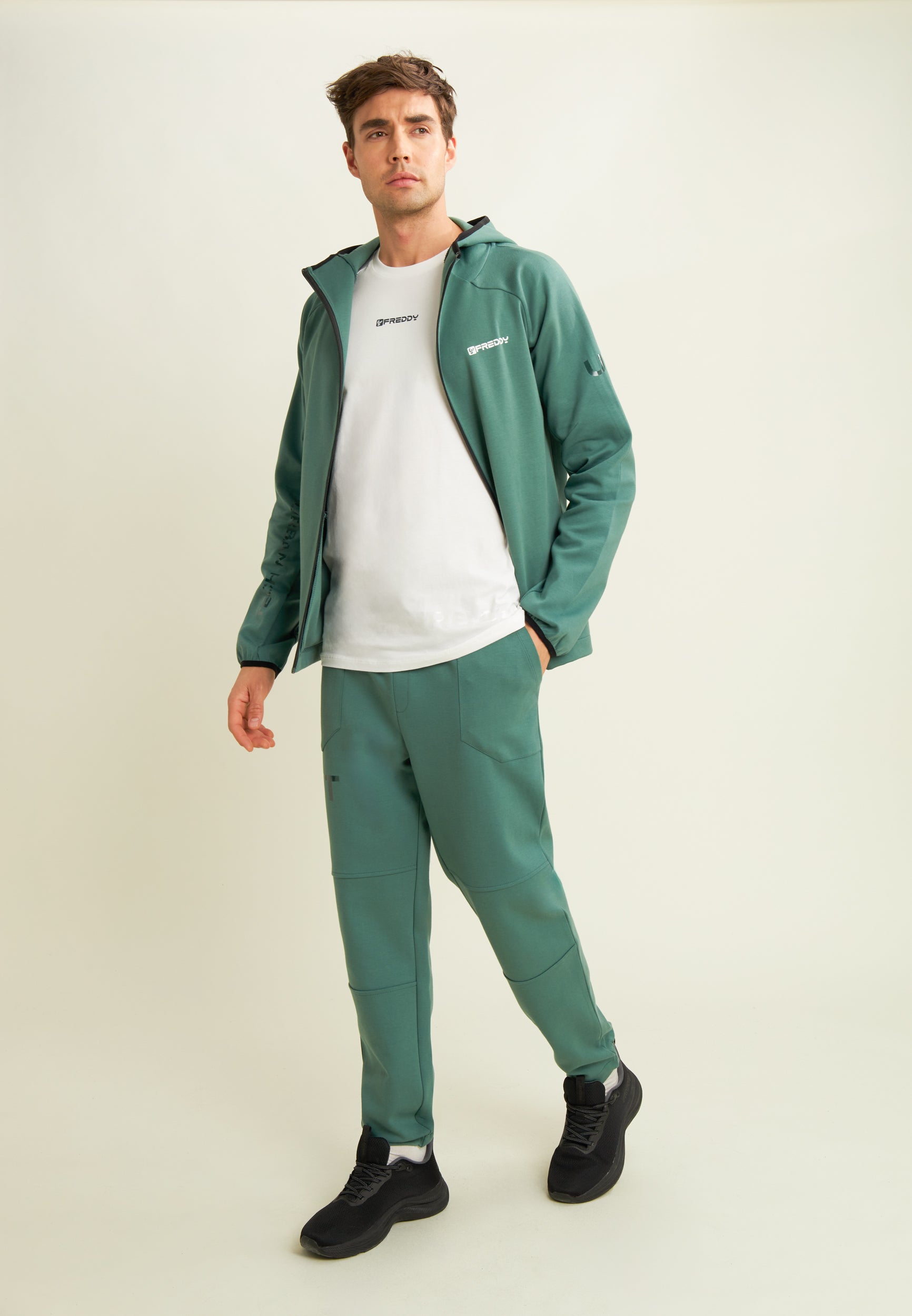 freddy-sweat-homme-full-zip-capuche-jacquard image 2