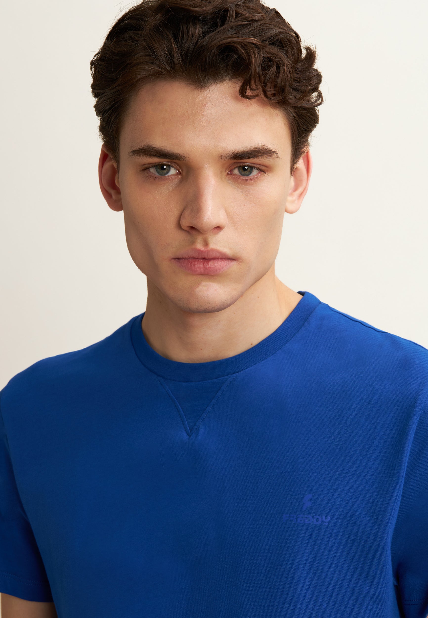 freddy-t-shirt-regular-coton-col-rond-logo-ton-sur-ton image 4