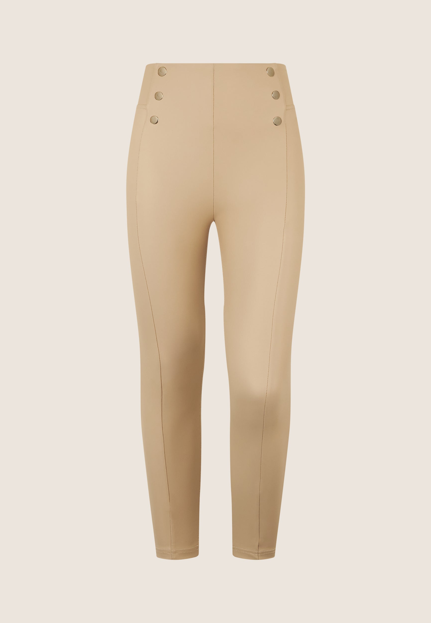freddy-pantalon-wr-up-7-8-similicuir-taille-haute-boutons image 6