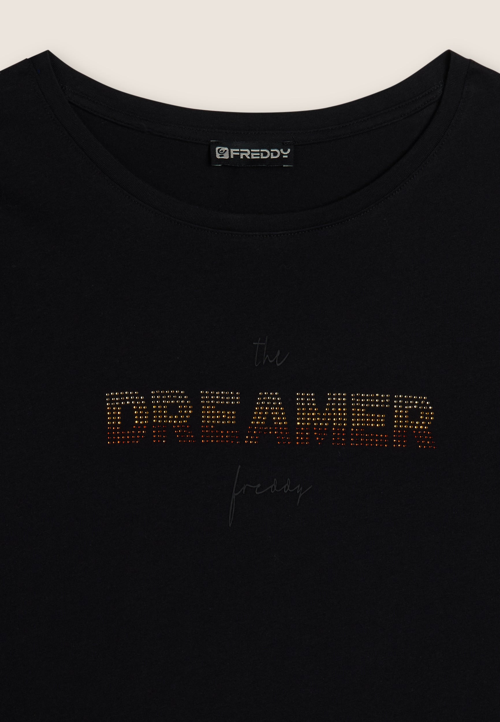 freddy-t-shirt-manches-longues-dreamer-strass-coton-supima image 6